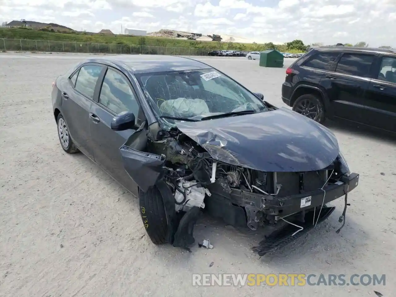 1 Photograph of a damaged car 2T1BURHE1KC166134 TOYOTA COROLLA 2019