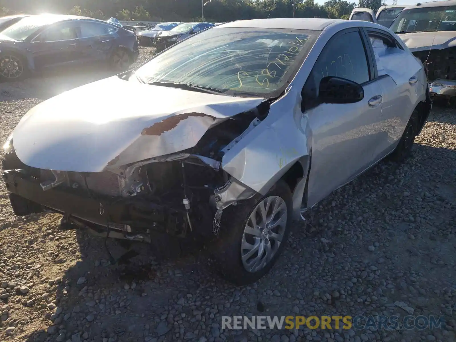 2 Photograph of a damaged car 2T1BURHE1KC166151 TOYOTA COROLLA 2019