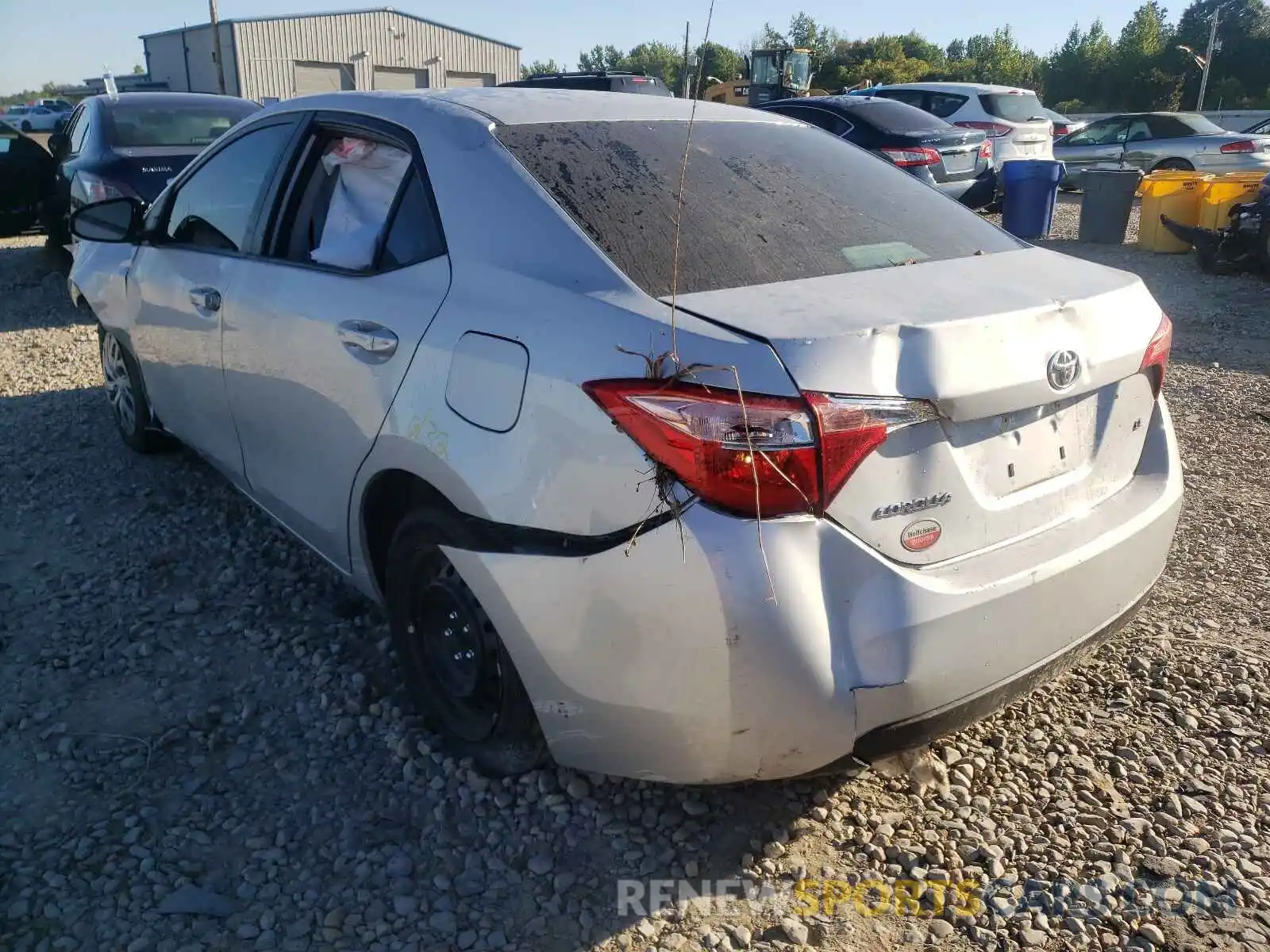 3 Photograph of a damaged car 2T1BURHE1KC166151 TOYOTA COROLLA 2019