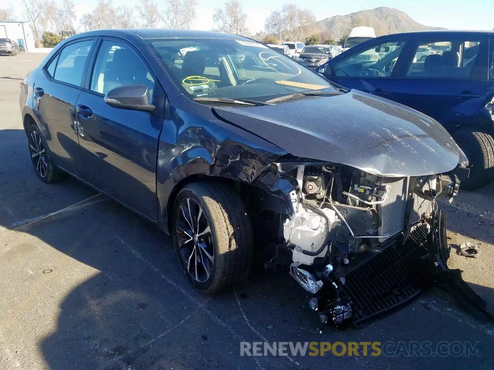 1 Photograph of a damaged car 2T1BURHE1KC166876 TOYOTA COROLLA 2019