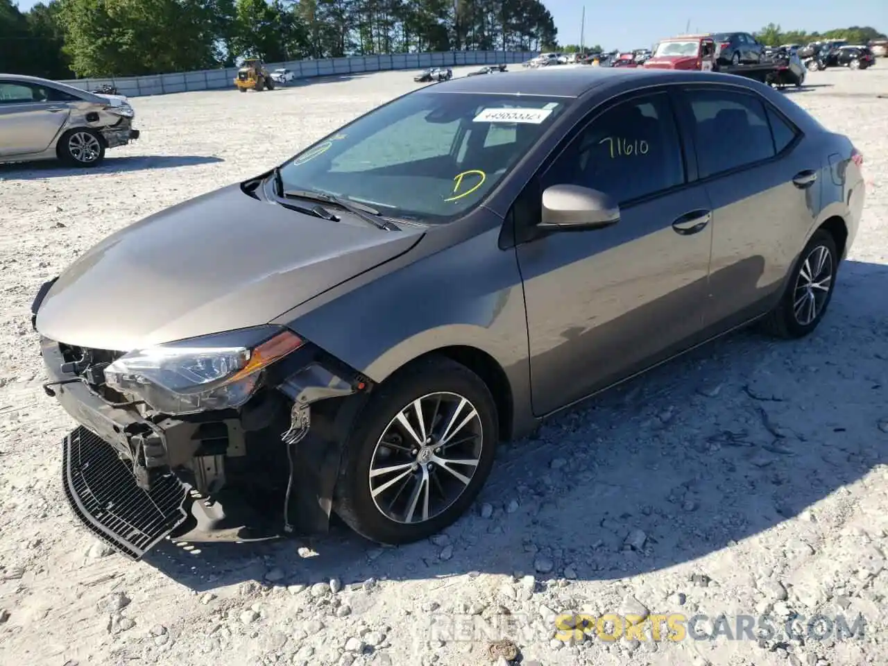 2 Photograph of a damaged car 2T1BURHE1KC167011 TOYOTA COROLLA 2019