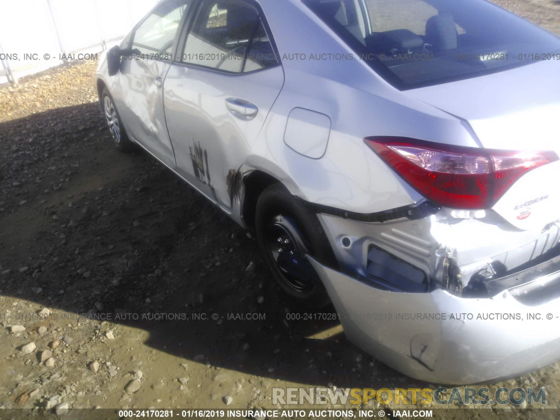 6 Photograph of a damaged car 2T1BURHE1KC167574 TOYOTA COROLLA 2019