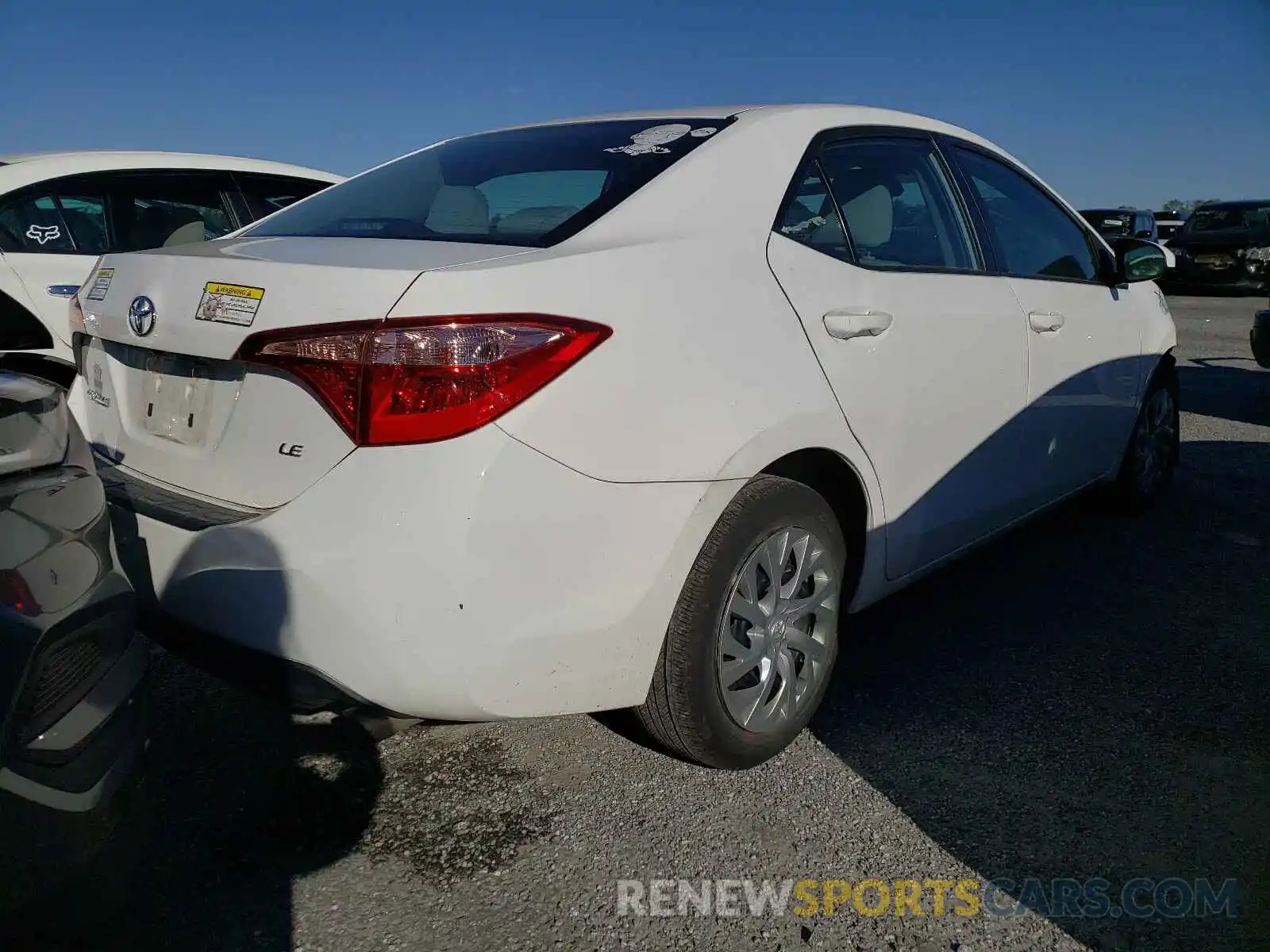 4 Photograph of a damaged car 2T1BURHE1KC168000 TOYOTA COROLLA 2019