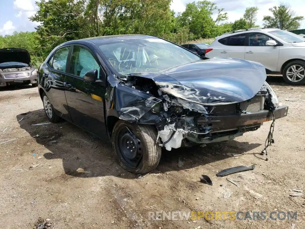 1 Photograph of a damaged car 2T1BURHE1KC168854 TOYOTA COROLLA 2019