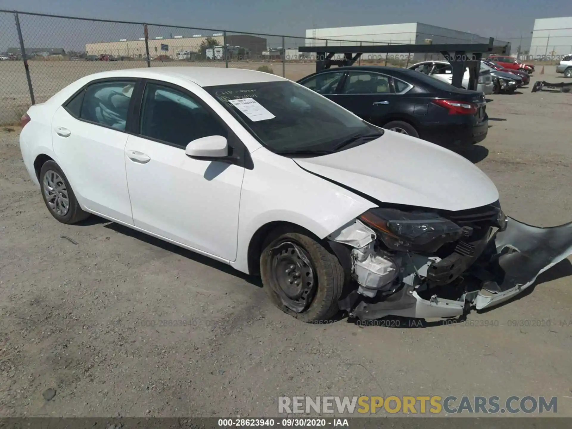 1 Photograph of a damaged car 2T1BURHE1KC169115 TOYOTA COROLLA 2019