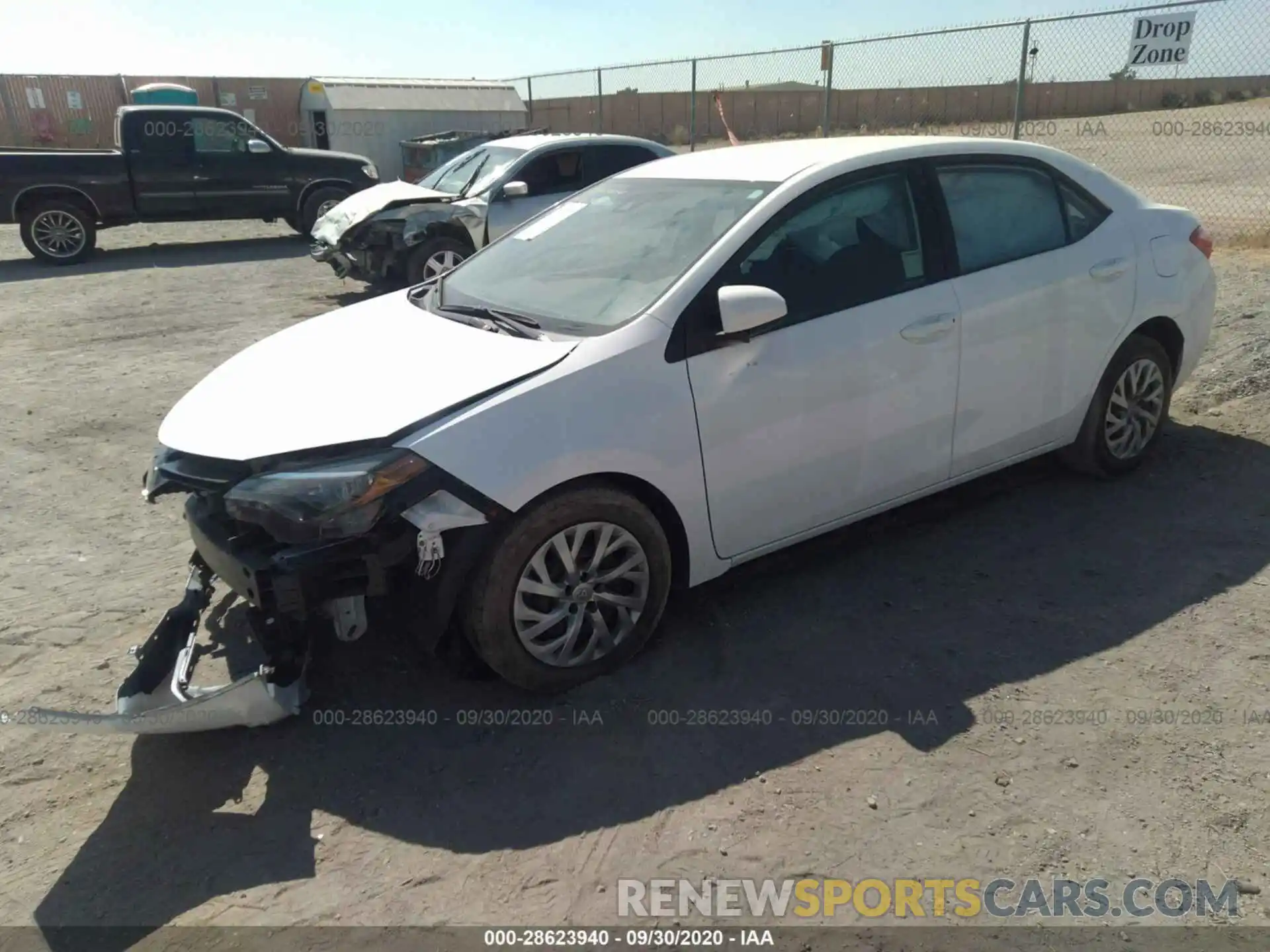 2 Photograph of a damaged car 2T1BURHE1KC169115 TOYOTA COROLLA 2019