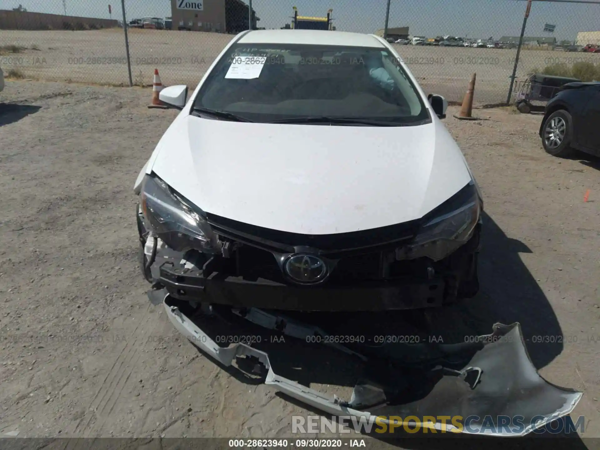 6 Photograph of a damaged car 2T1BURHE1KC169115 TOYOTA COROLLA 2019