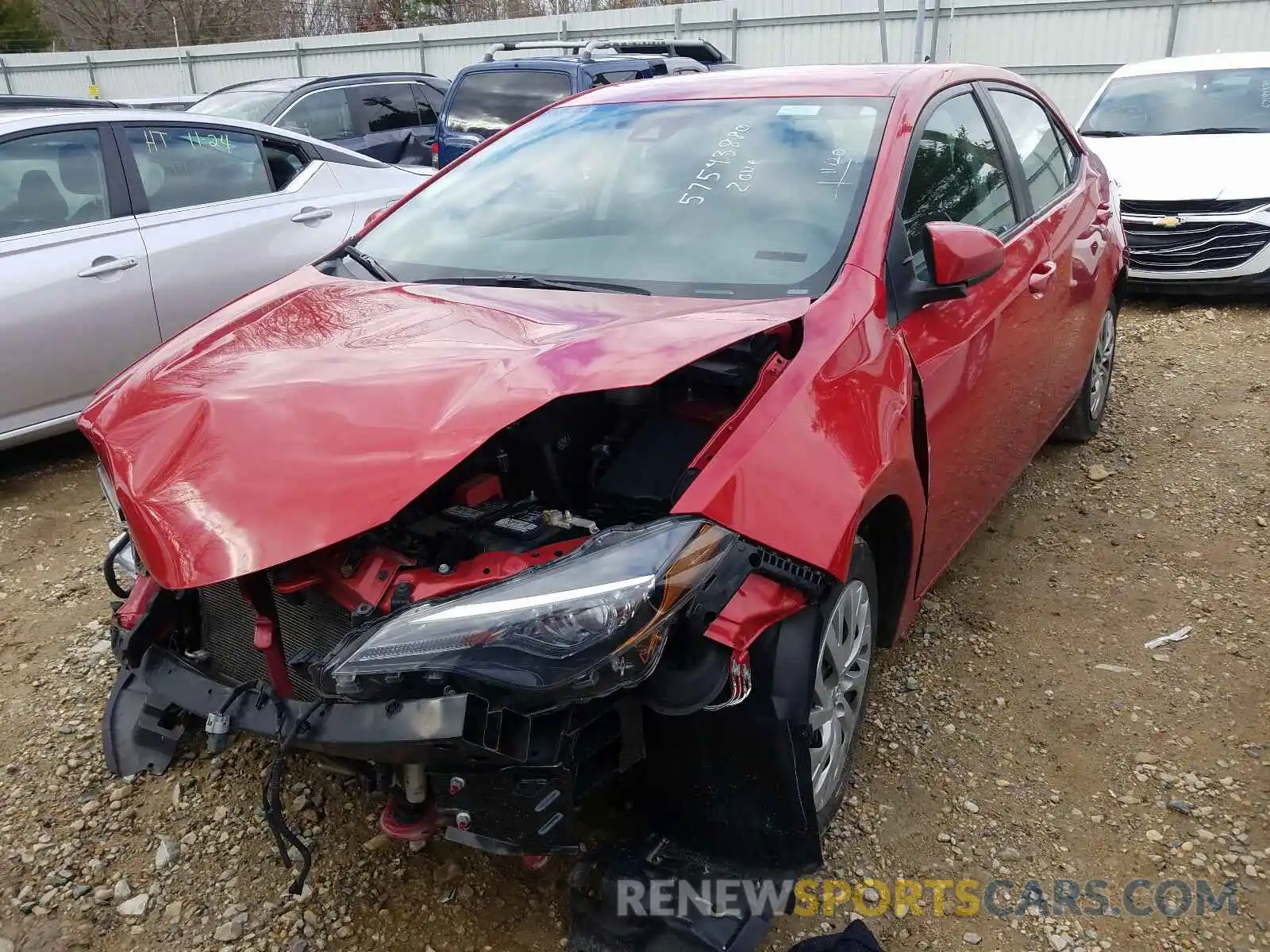 2 Photograph of a damaged car 2T1BURHE1KC170216 TOYOTA COROLLA 2019