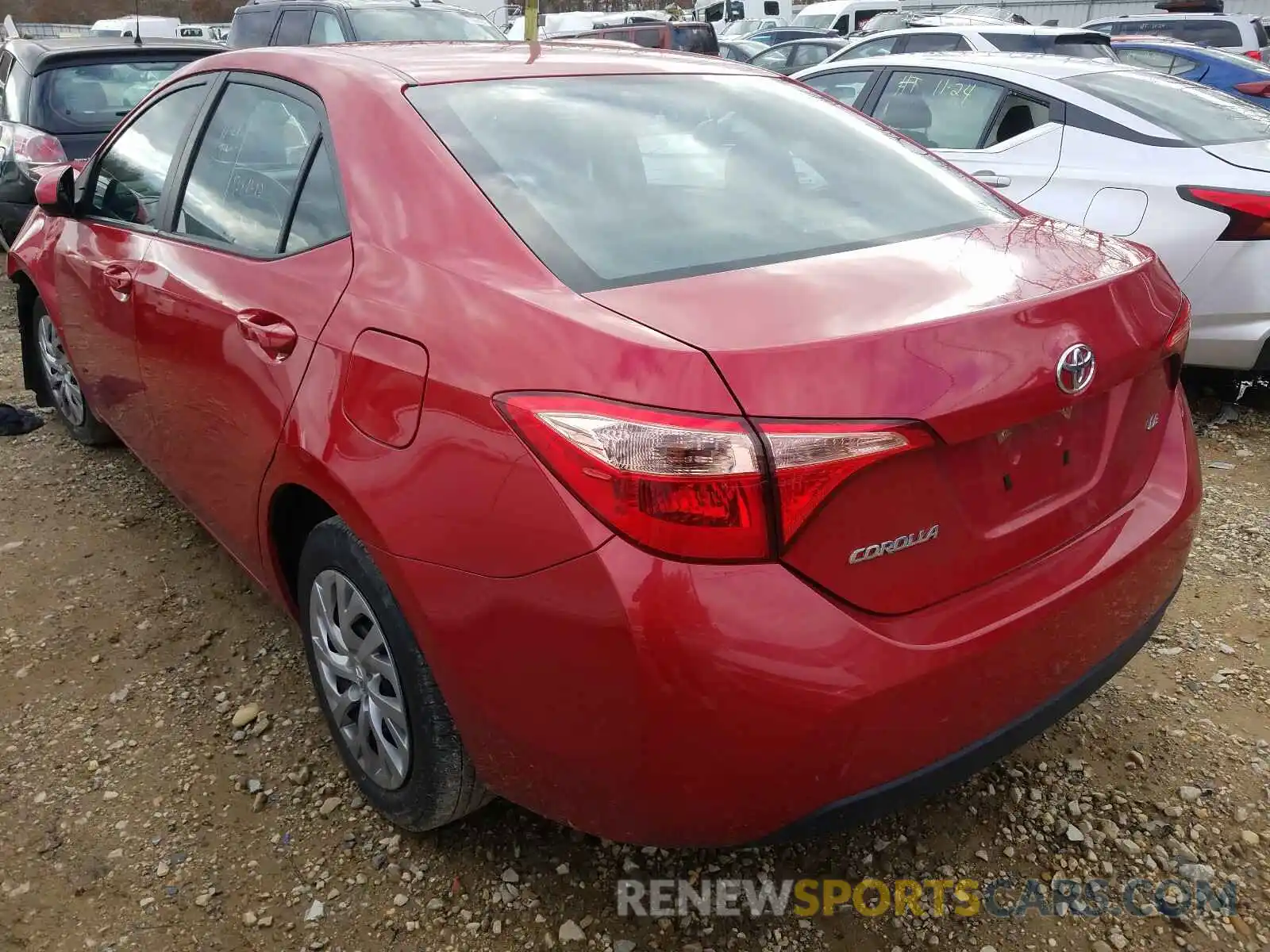 3 Photograph of a damaged car 2T1BURHE1KC170216 TOYOTA COROLLA 2019