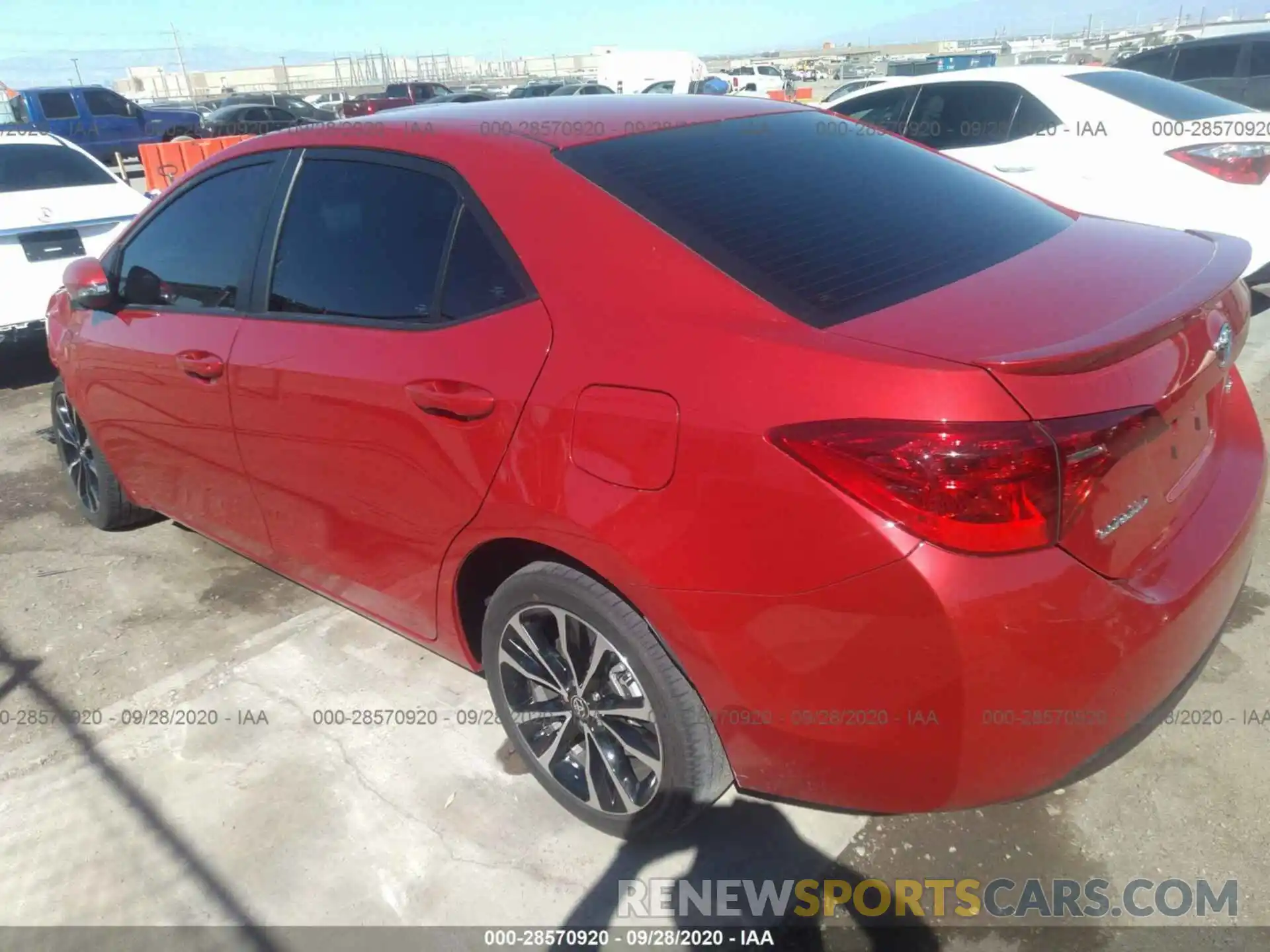 3 Photograph of a damaged car 2T1BURHE1KC170667 TOYOTA COROLLA 2019