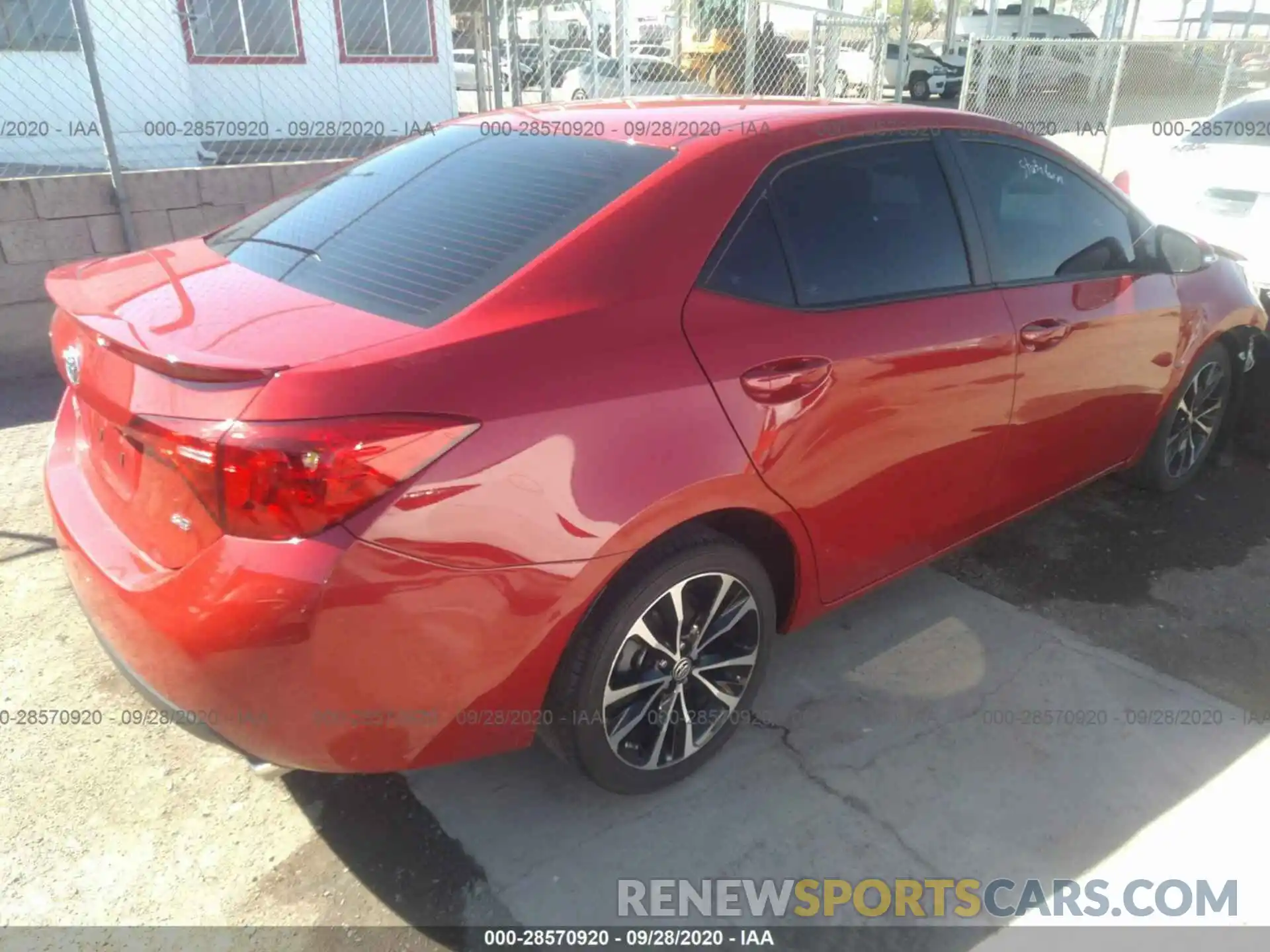 4 Фотография поврежденного автомобиля 2T1BURHE1KC170667 TOYOTA COROLLA 2019