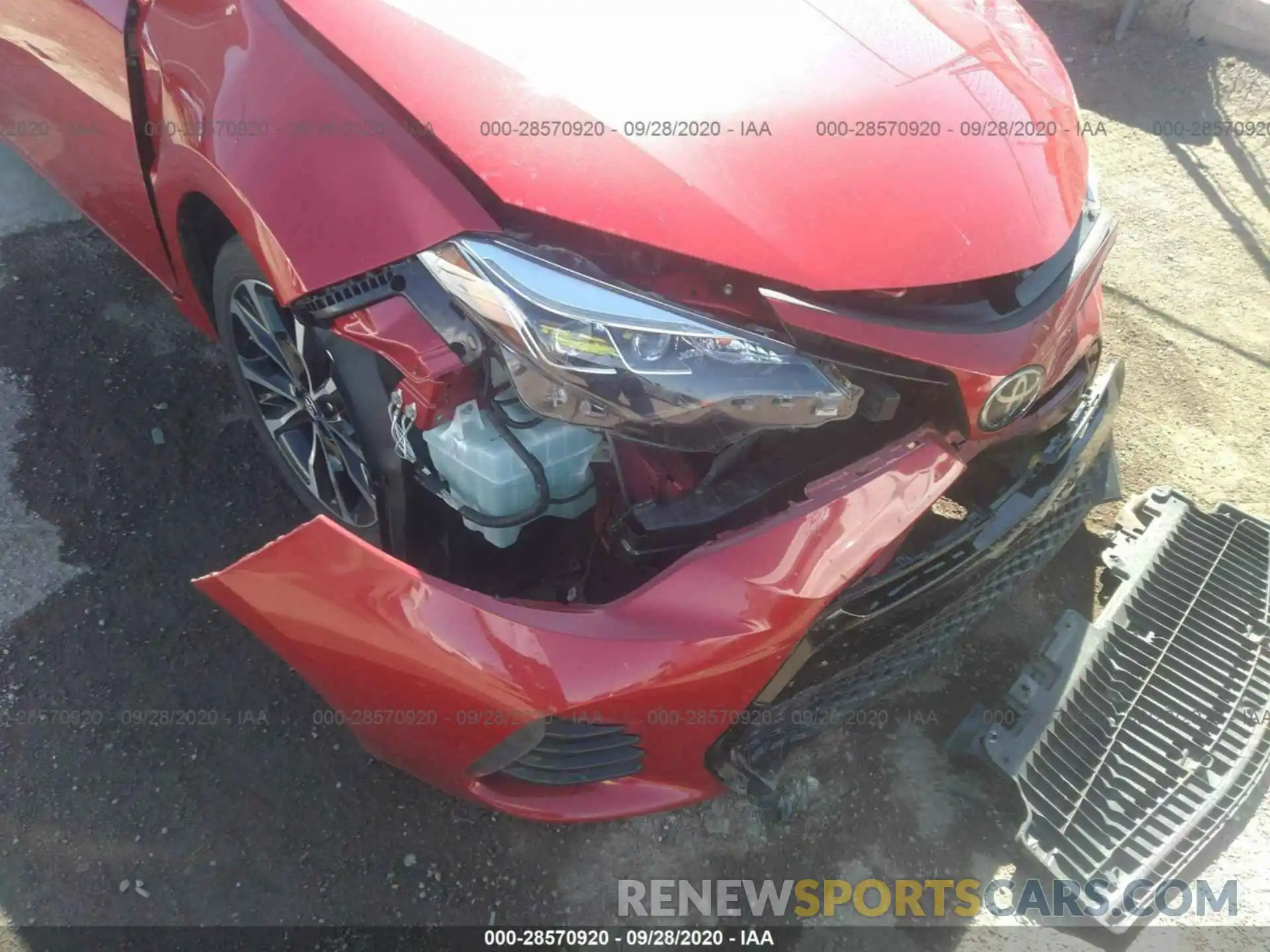 6 Photograph of a damaged car 2T1BURHE1KC170667 TOYOTA COROLLA 2019