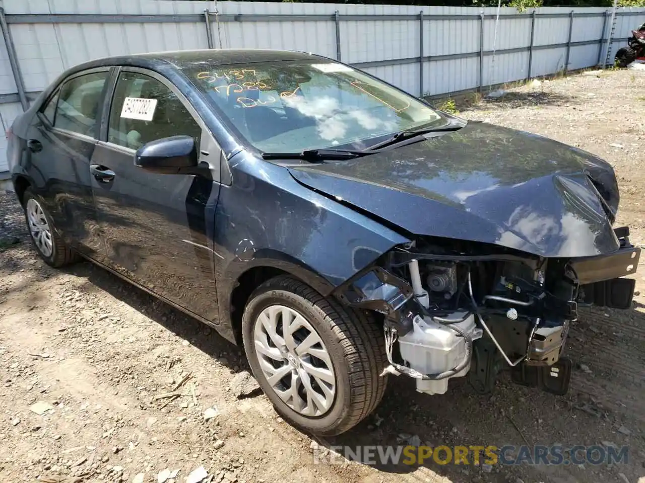 1 Photograph of a damaged car 2T1BURHE1KC170958 TOYOTA COROLLA 2019