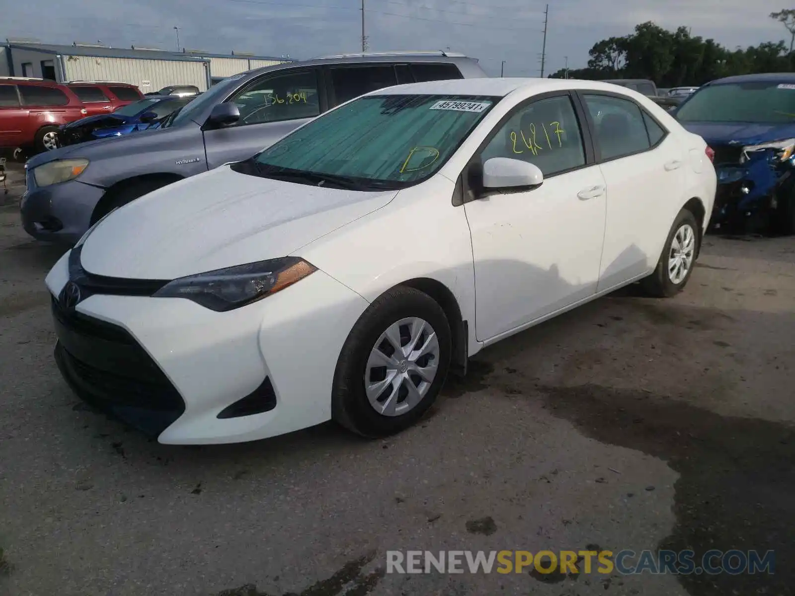 2 Photograph of a damaged car 2T1BURHE1KC171432 TOYOTA COROLLA 2019