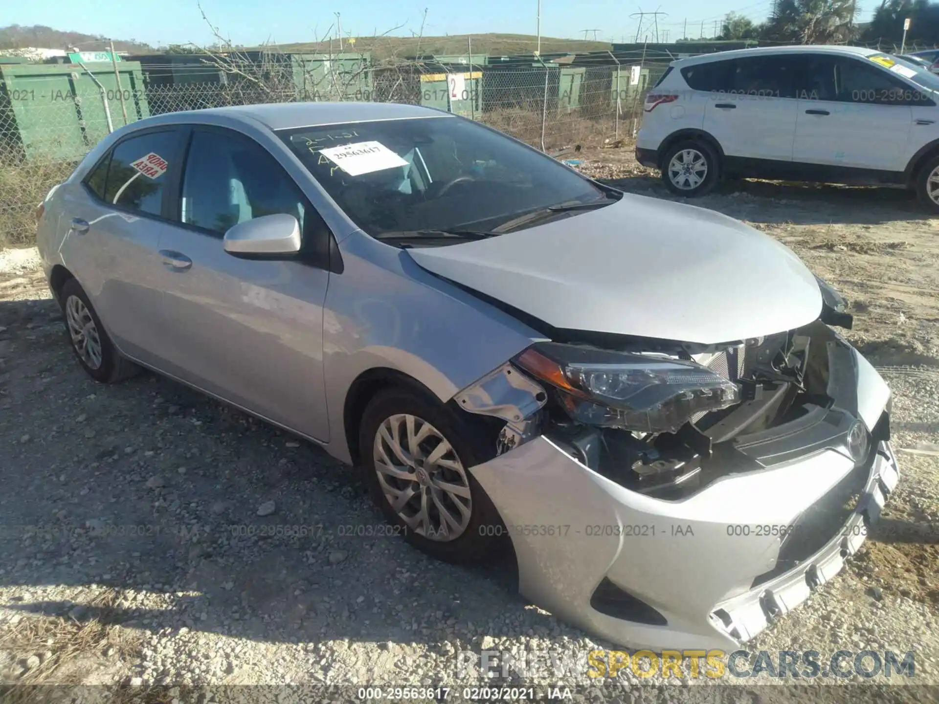 1 Photograph of a damaged car 2T1BURHE1KC171463 TOYOTA COROLLA 2019