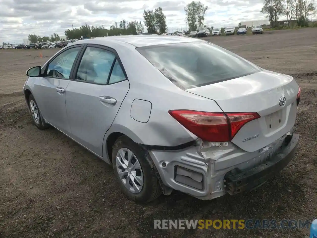 3 Photograph of a damaged car 2T1BURHE1KC171768 TOYOTA COROLLA 2019