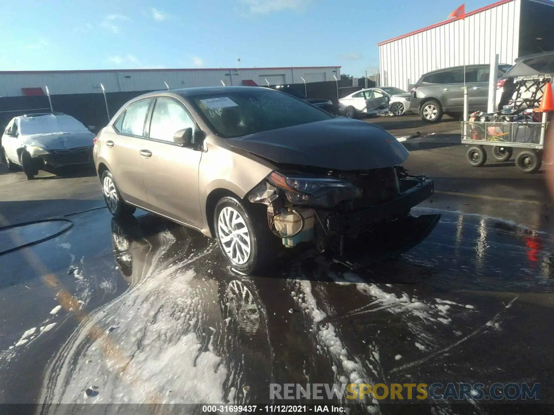 1 Photograph of a damaged car 2T1BURHE1KC171849 TOYOTA COROLLA 2019