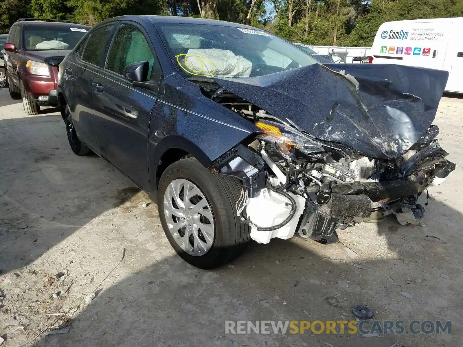 1 Photograph of a damaged car 2T1BURHE1KC172144 TOYOTA COROLLA 2019