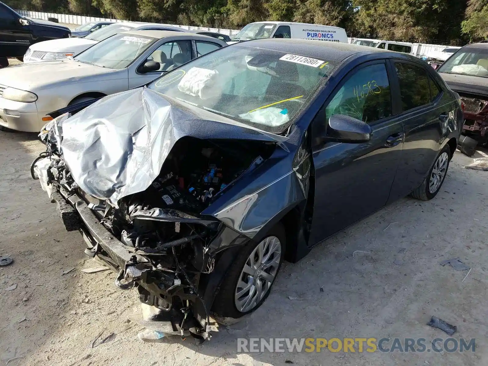 2 Photograph of a damaged car 2T1BURHE1KC172144 TOYOTA COROLLA 2019