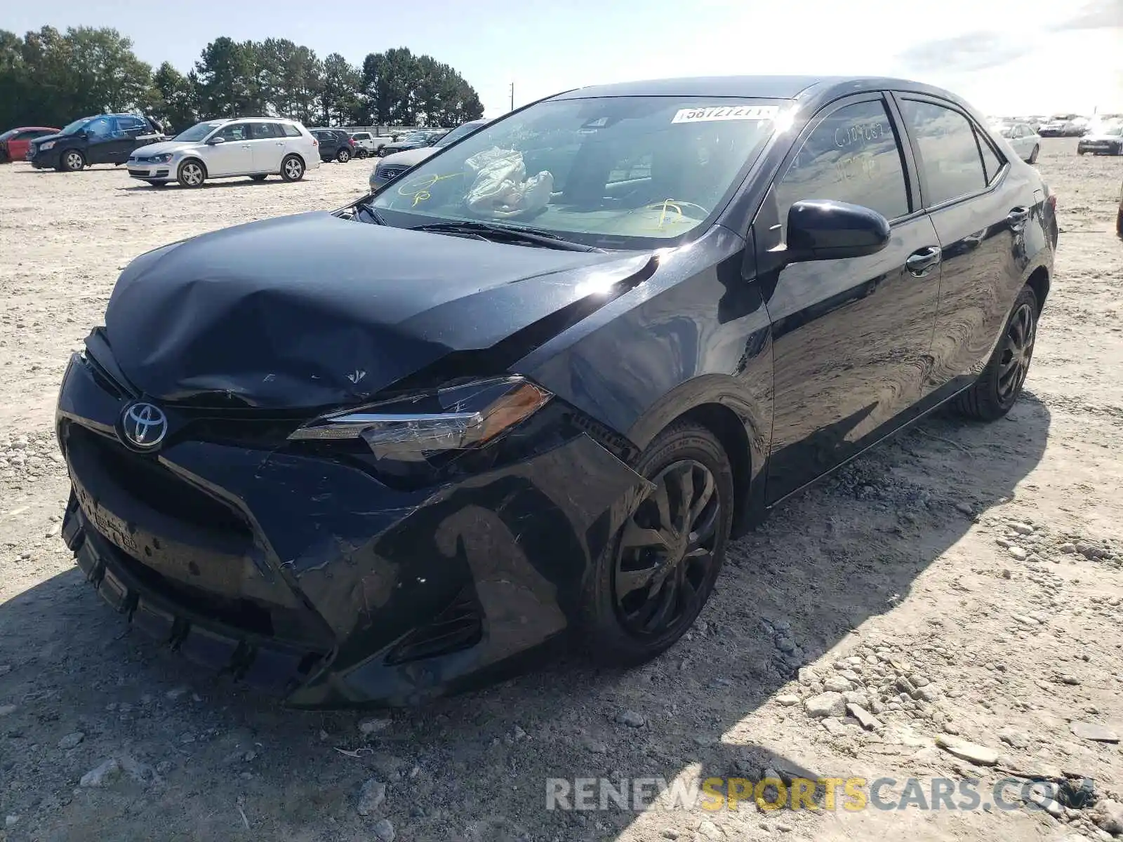 2 Photograph of a damaged car 2T1BURHE1KC173567 TOYOTA COROLLA 2019