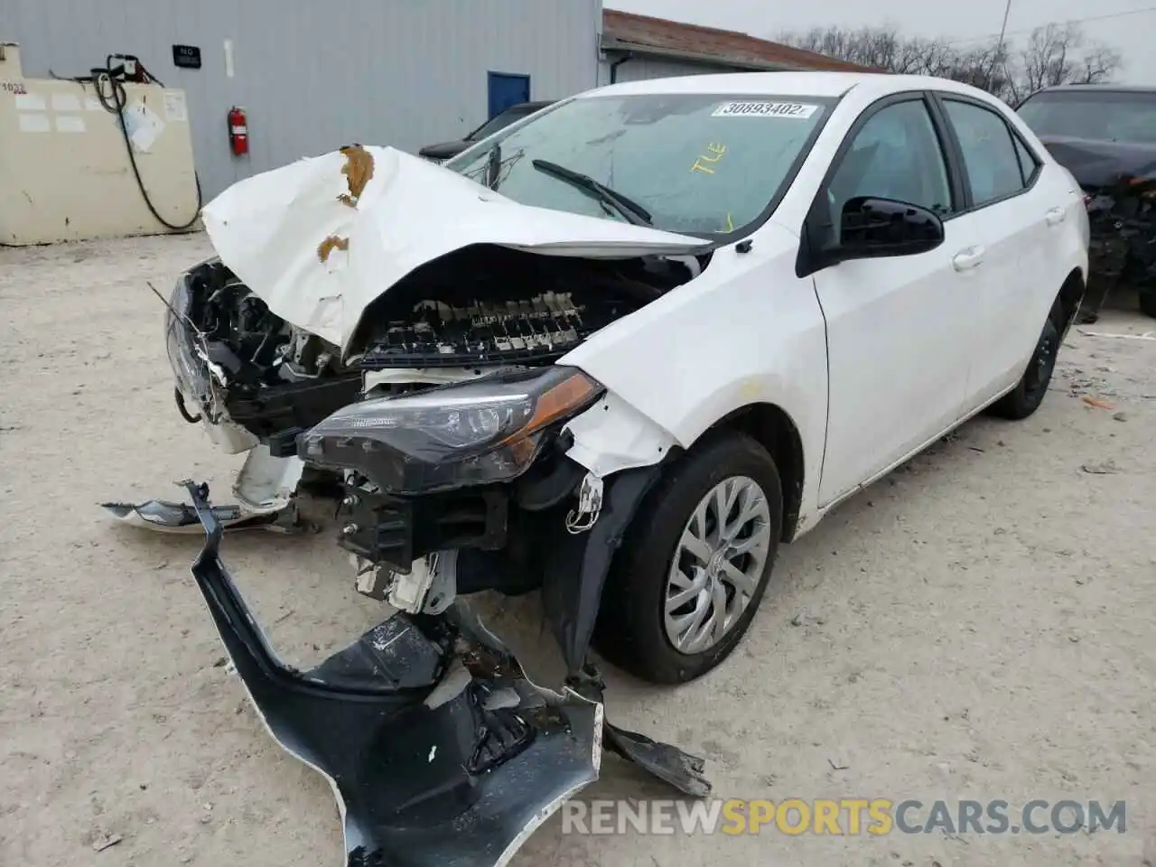 2 Photograph of a damaged car 2T1BURHE1KC174184 TOYOTA COROLLA 2019