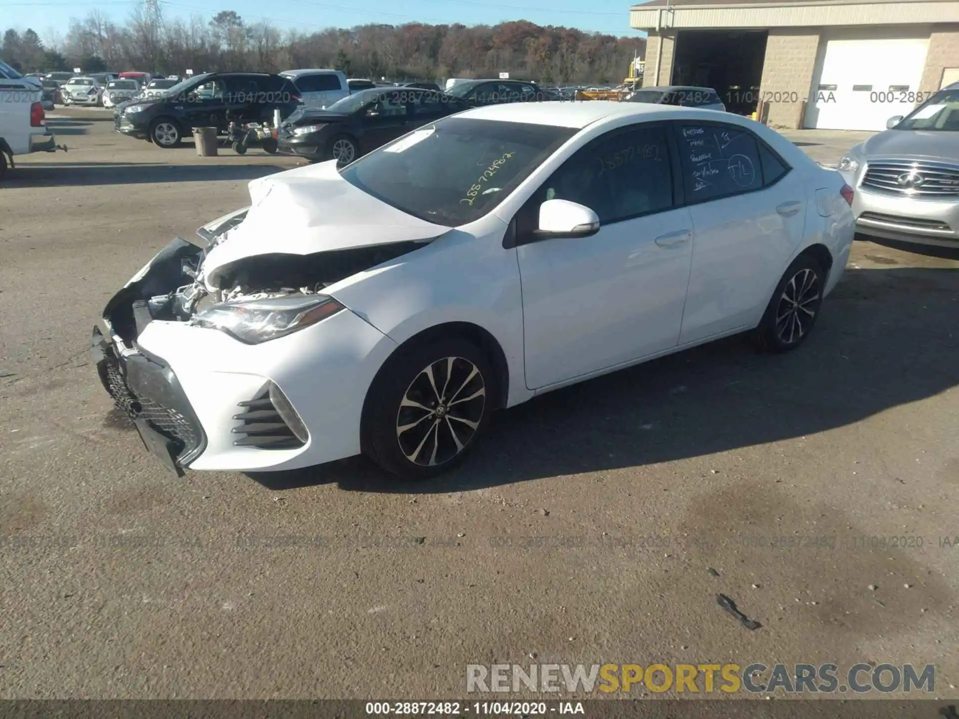 2 Photograph of a damaged car 2T1BURHE1KC174556 TOYOTA COROLLA 2019