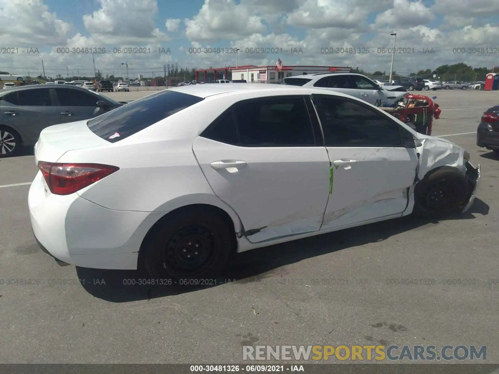 6 Photograph of a damaged car 2T1BURHE1KC174802 TOYOTA COROLLA 2019