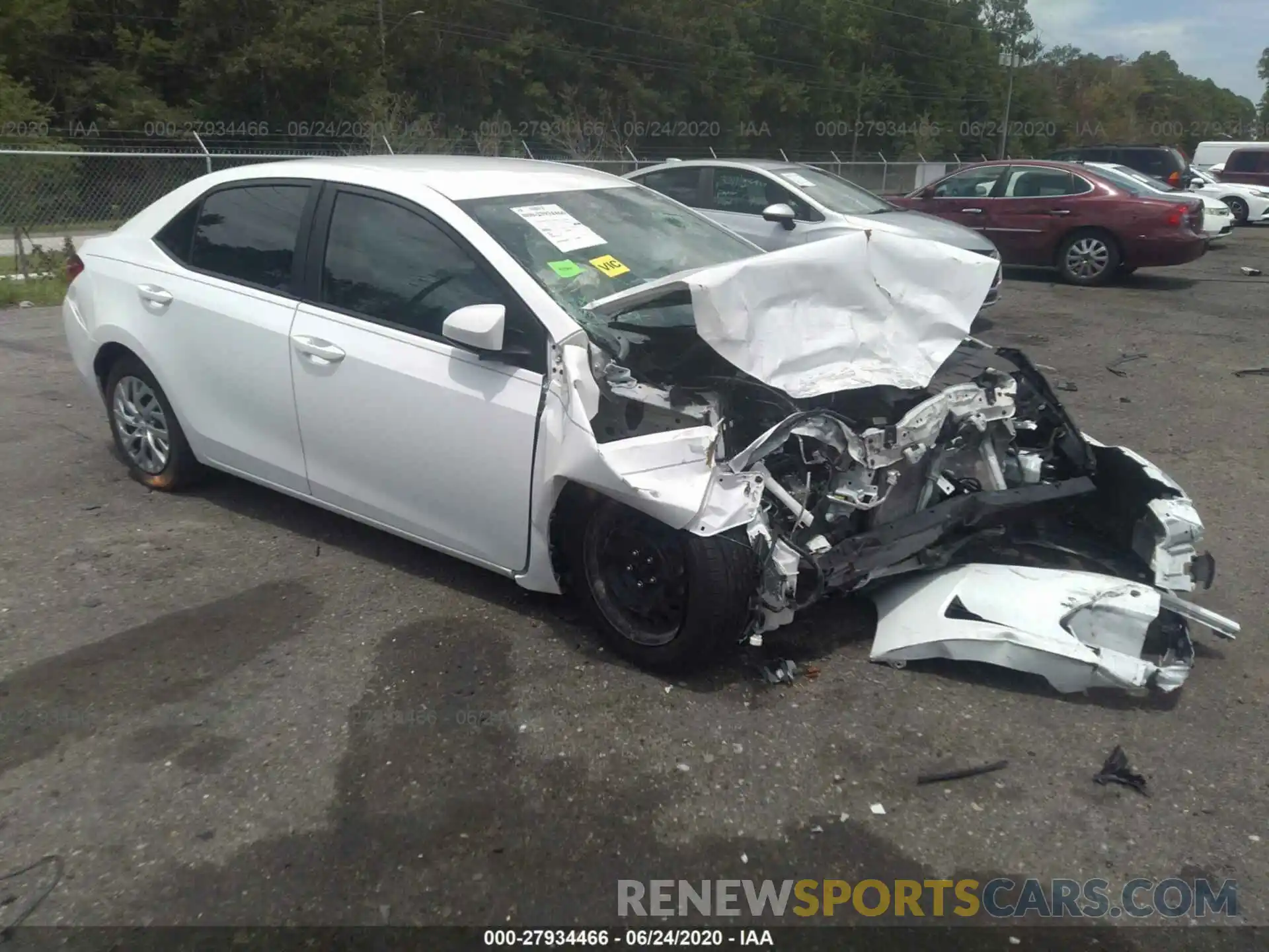 1 Photograph of a damaged car 2T1BURHE1KC176274 TOYOTA COROLLA 2019