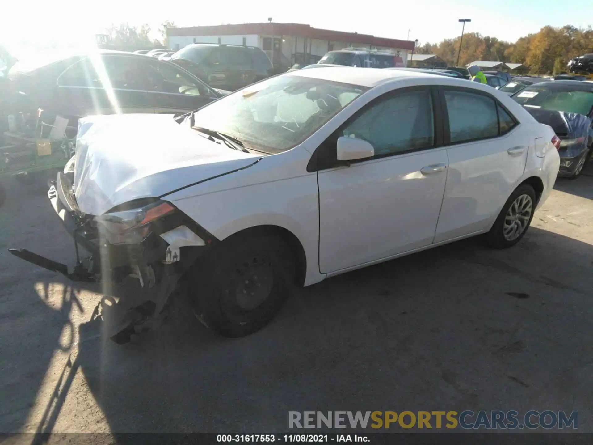 2 Photograph of a damaged car 2T1BURHE1KC177571 TOYOTA COROLLA 2019