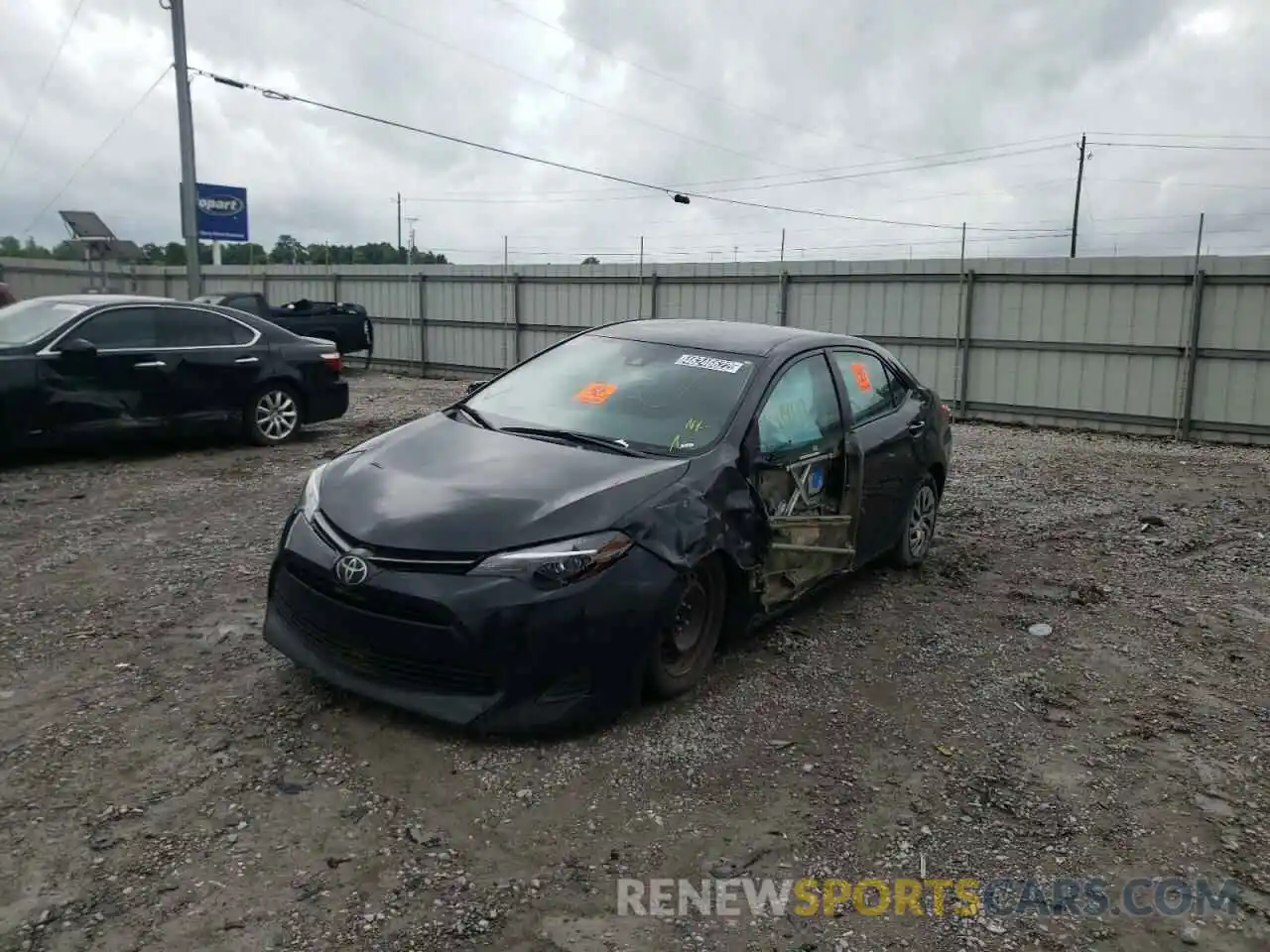 2 Photograph of a damaged car 2T1BURHE1KC177912 TOYOTA COROLLA 2019