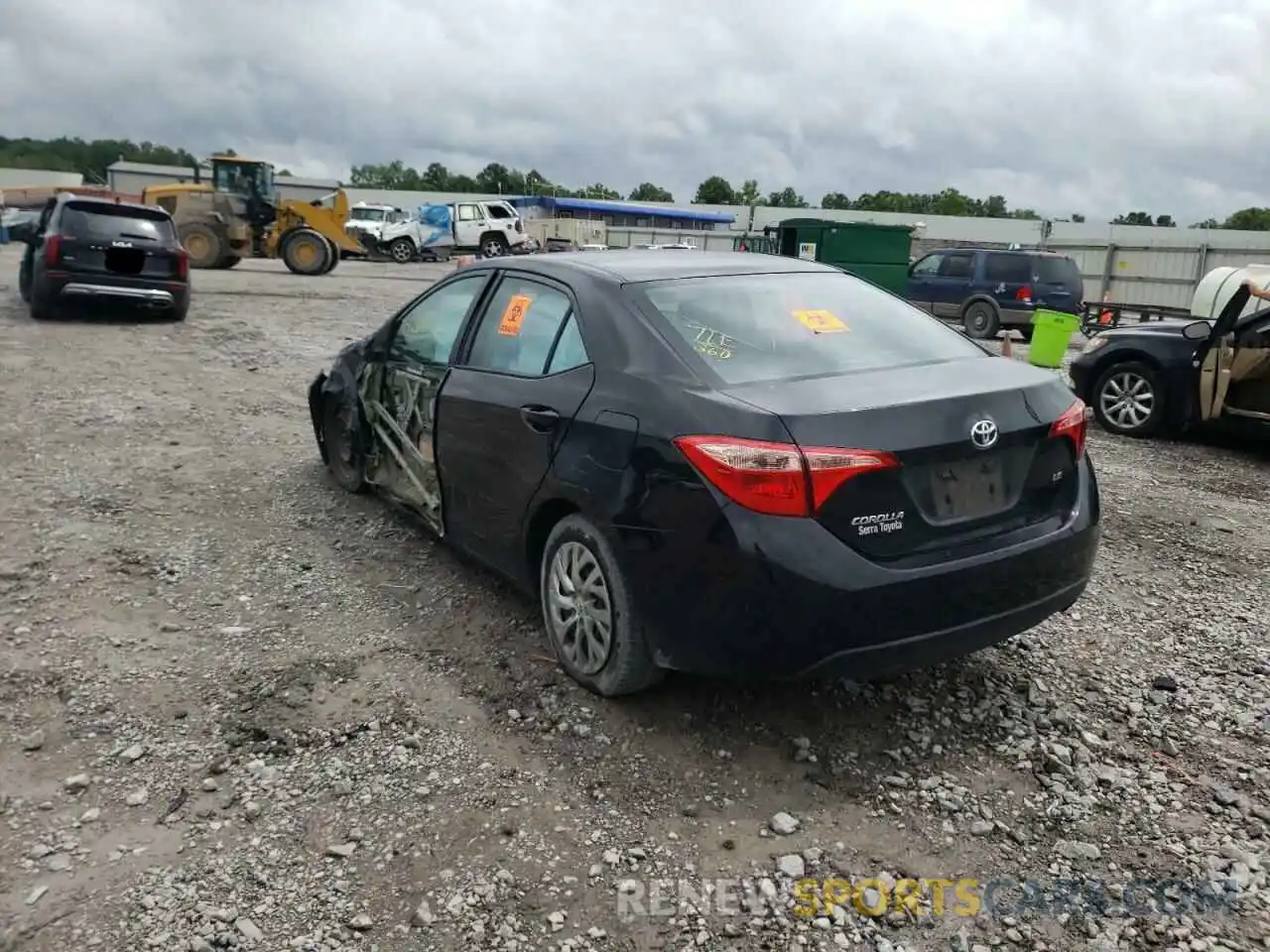 3 Photograph of a damaged car 2T1BURHE1KC177912 TOYOTA COROLLA 2019