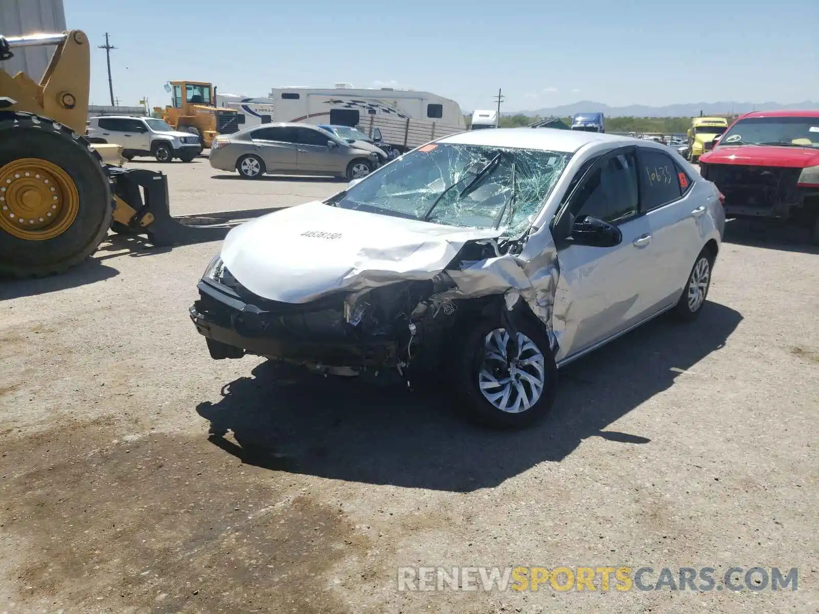 2 Photograph of a damaged car 2T1BURHE1KC178039 TOYOTA COROLLA 2019