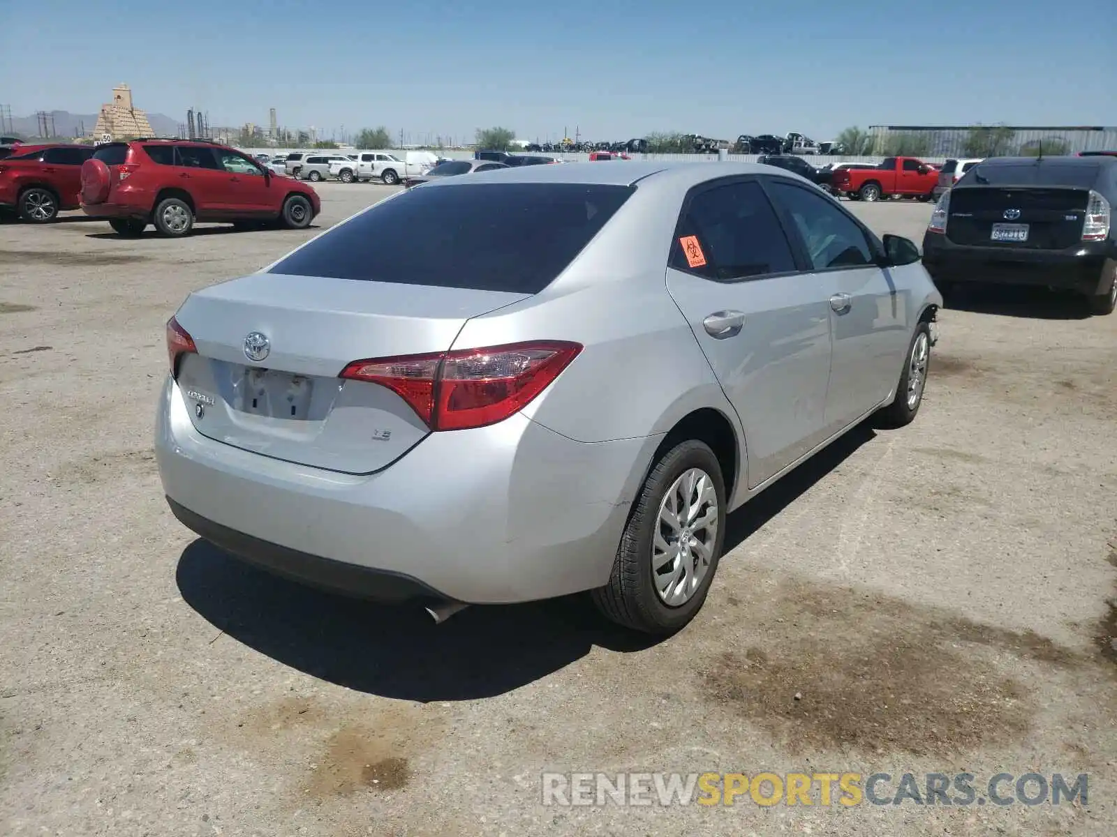 4 Photograph of a damaged car 2T1BURHE1KC178039 TOYOTA COROLLA 2019