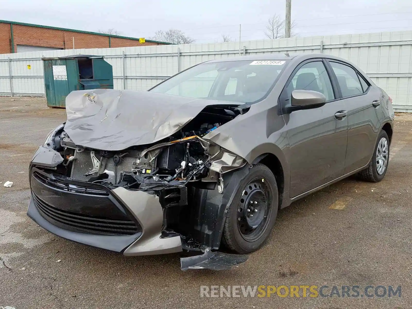 2 Photograph of a damaged car 2T1BURHE1KC178719 TOYOTA COROLLA 2019