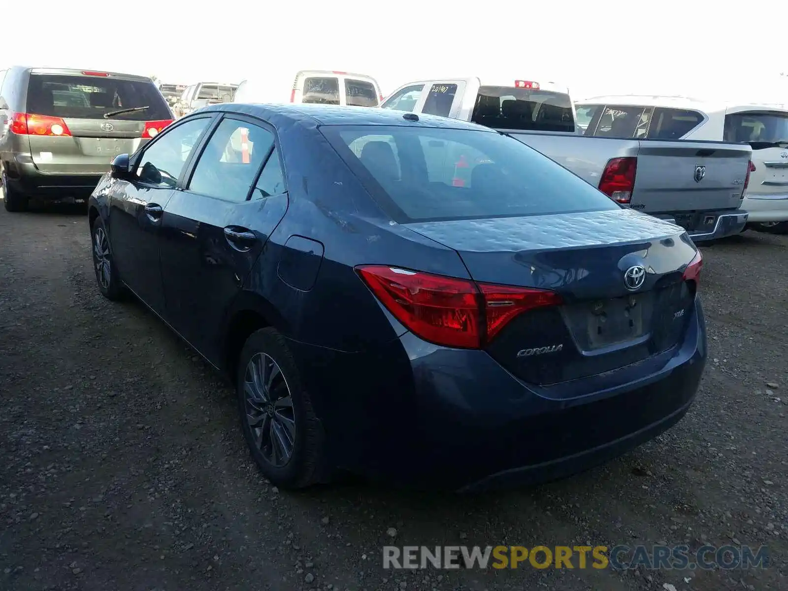 3 Photograph of a damaged car 2T1BURHE1KC179529 TOYOTA COROLLA 2019