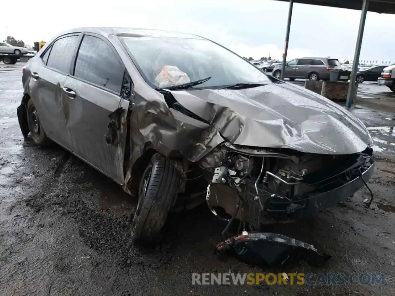 1 Photograph of a damaged car 2T1BURHE1KC179563 TOYOTA COROLLA 2019