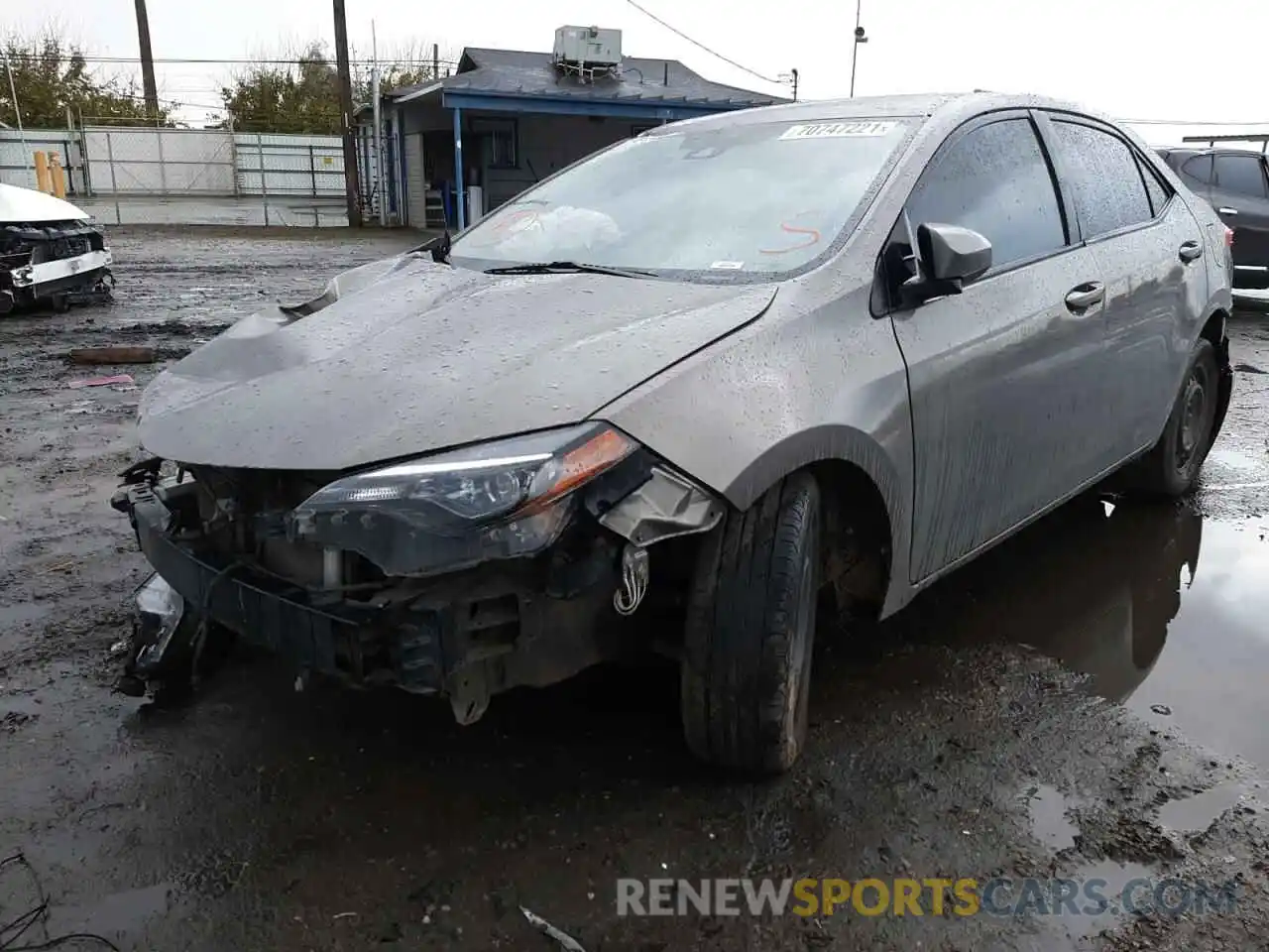 2 Photograph of a damaged car 2T1BURHE1KC179563 TOYOTA COROLLA 2019