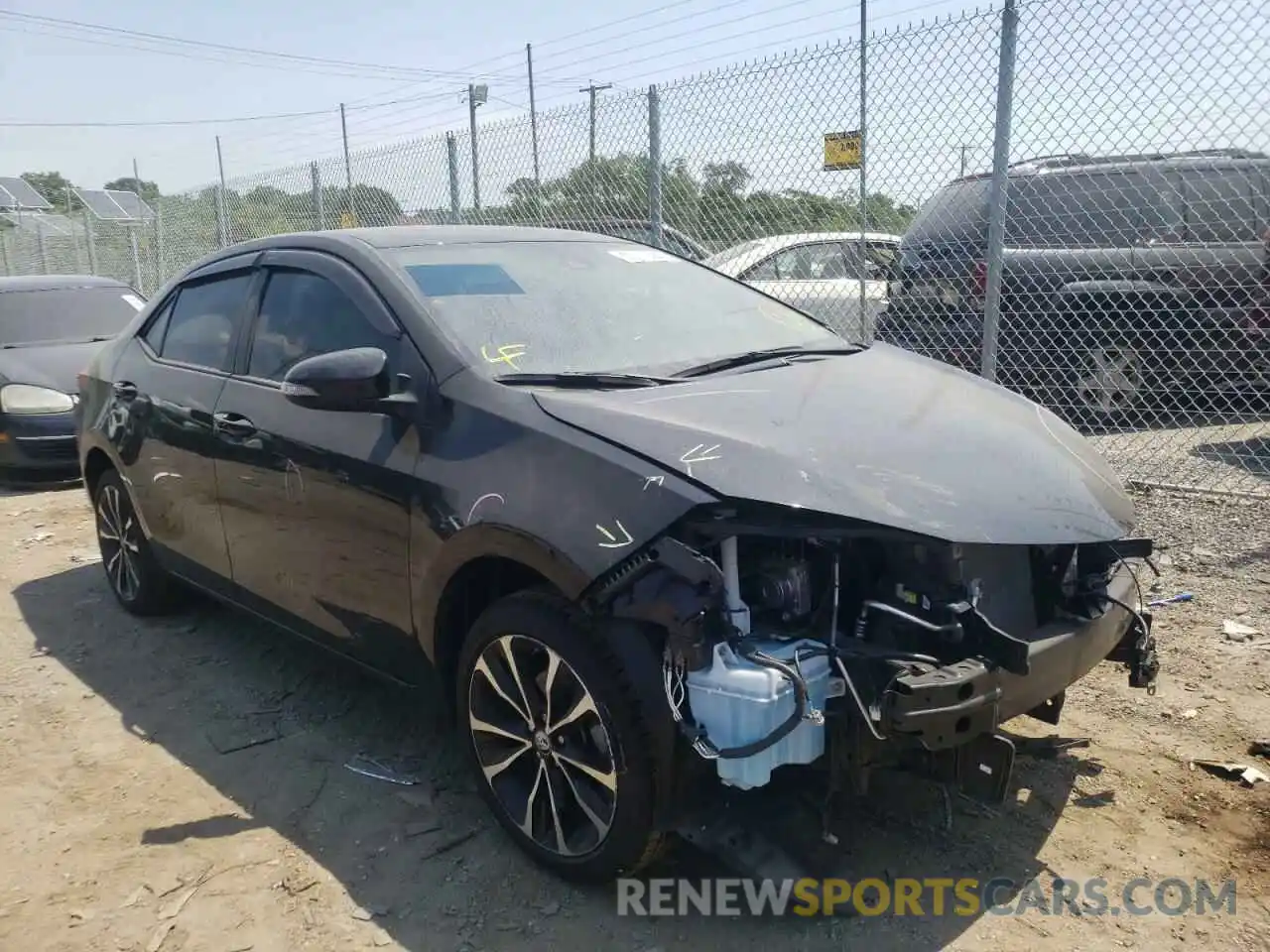 1 Photograph of a damaged car 2T1BURHE1KC180499 TOYOTA COROLLA 2019