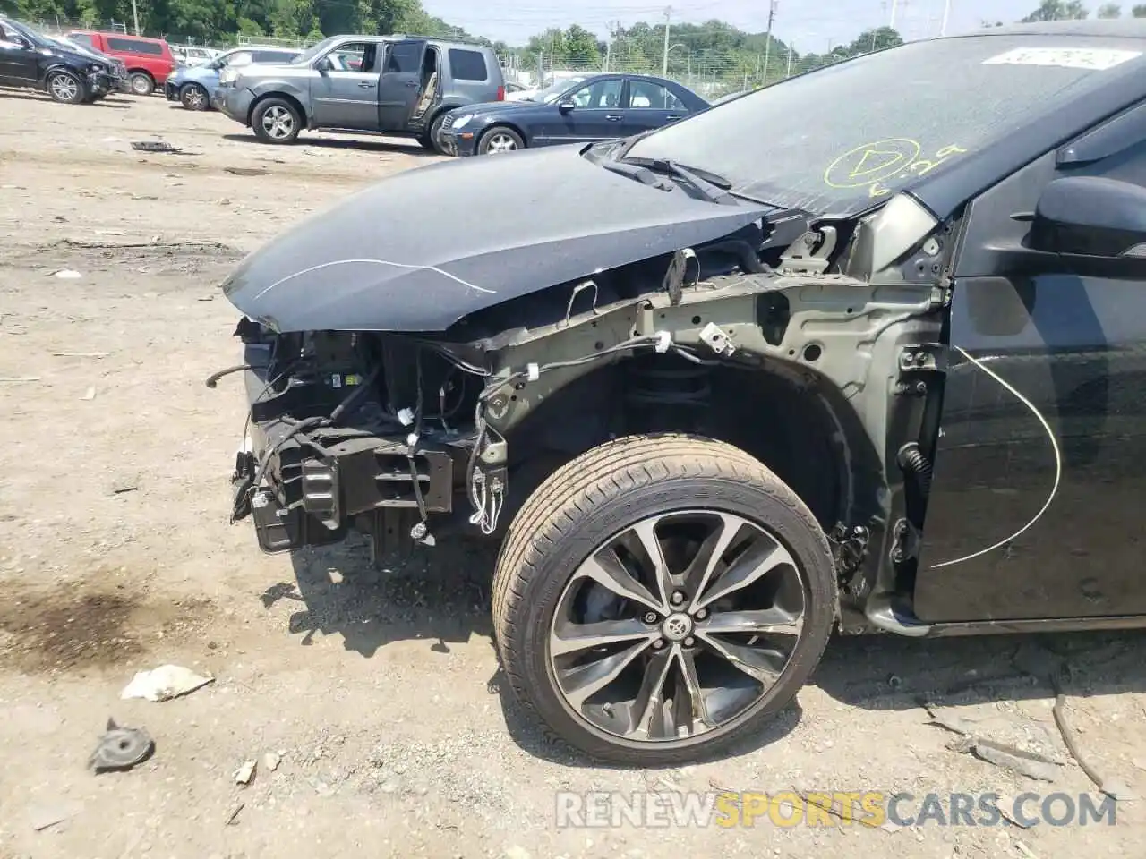 9 Photograph of a damaged car 2T1BURHE1KC180499 TOYOTA COROLLA 2019