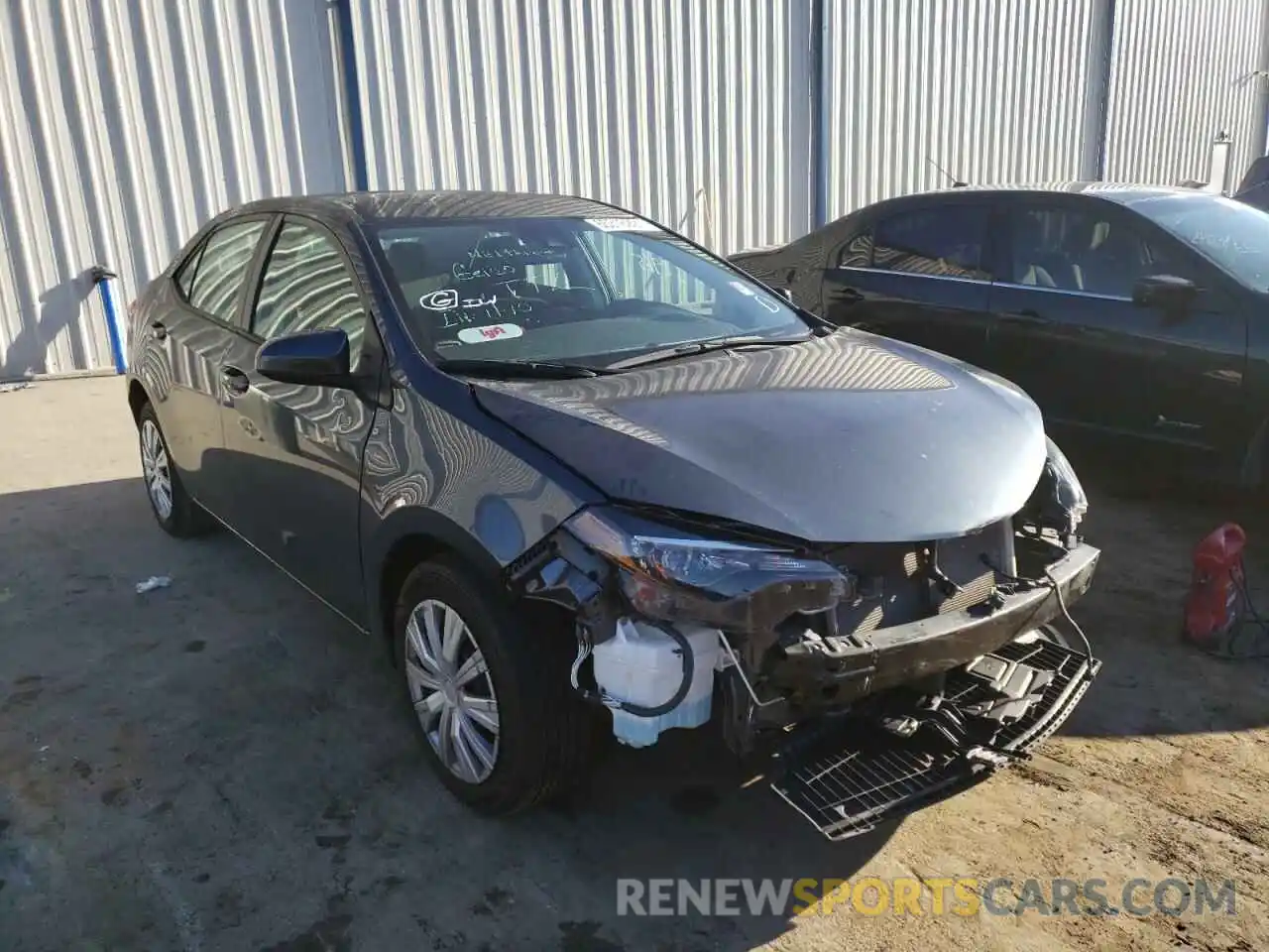 1 Photograph of a damaged car 2T1BURHE1KC180728 TOYOTA COROLLA 2019