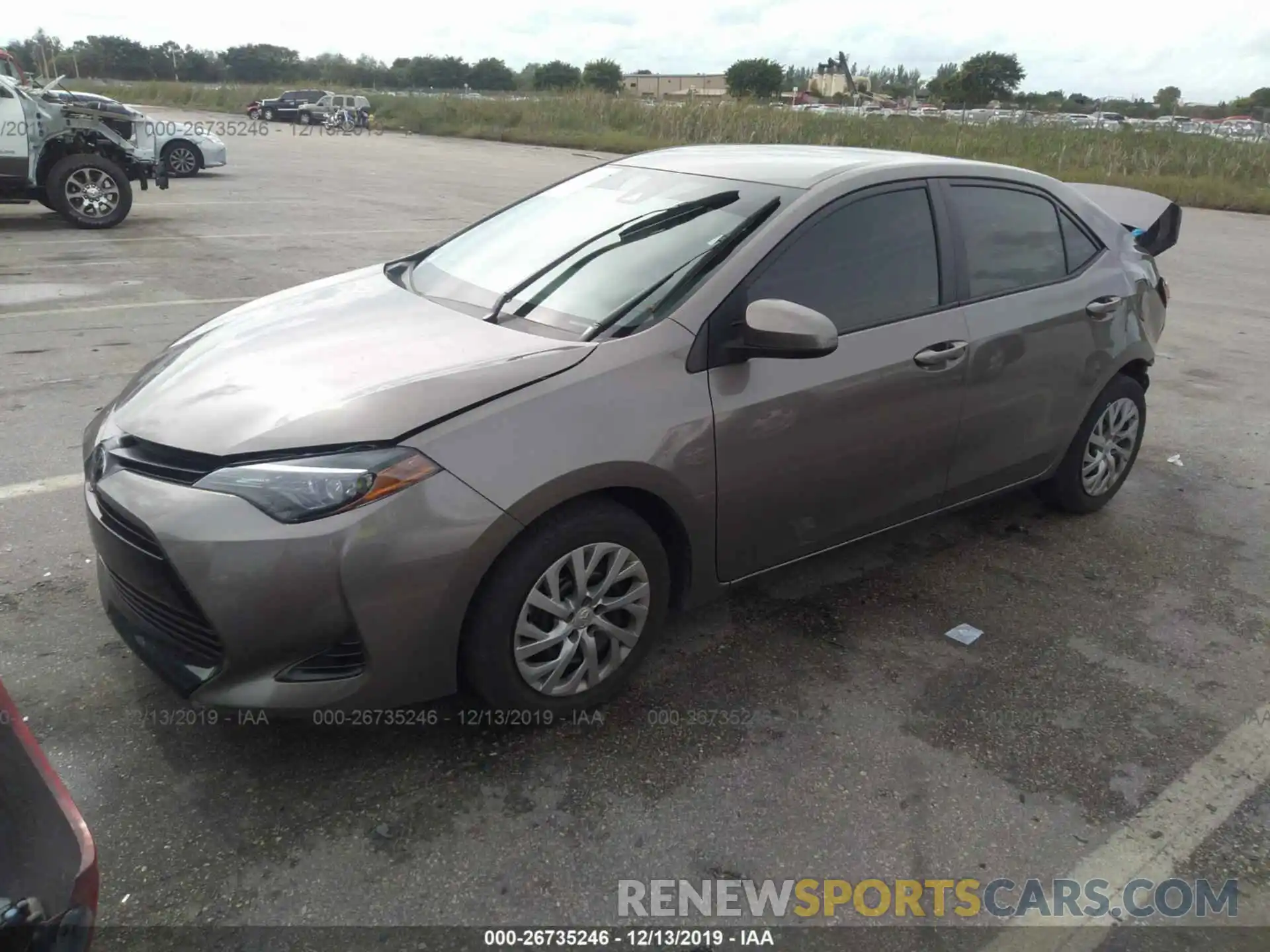 2 Photograph of a damaged car 2T1BURHE1KC180793 TOYOTA COROLLA 2019