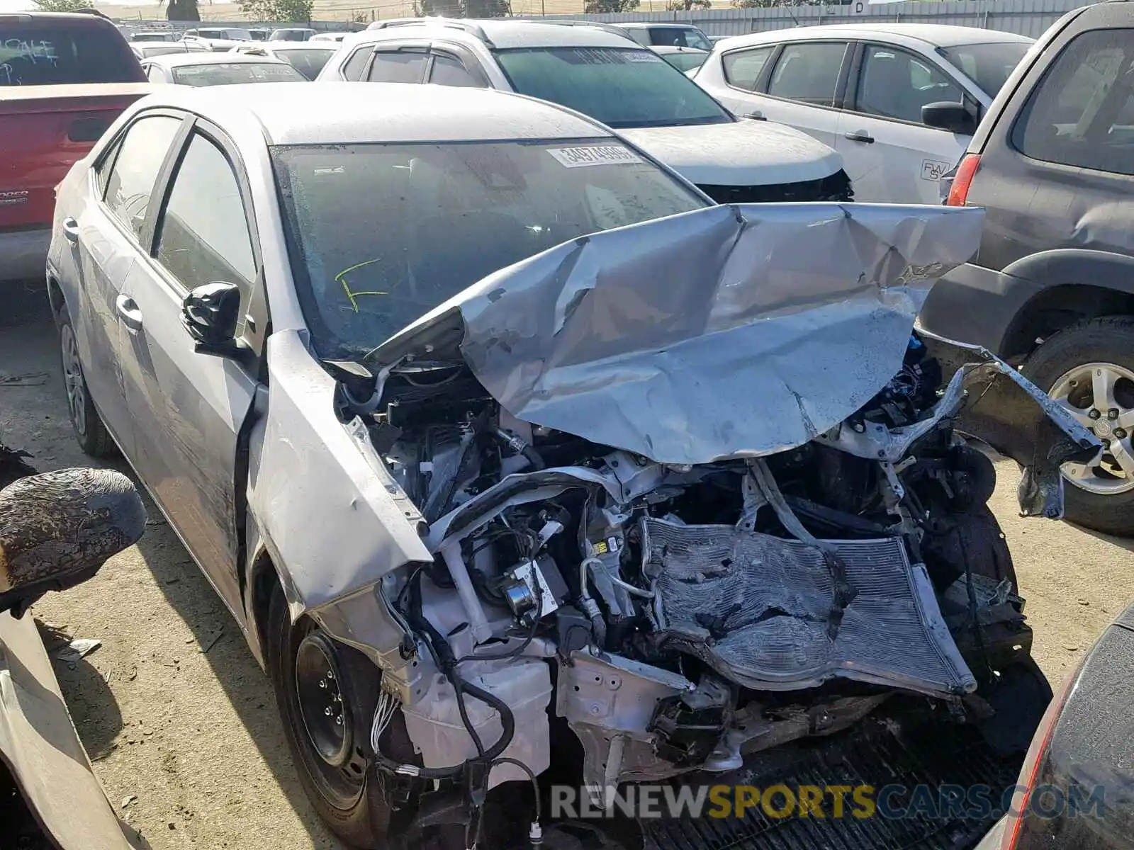 1 Photograph of a damaged car 2T1BURHE1KC180874 TOYOTA COROLLA 2019