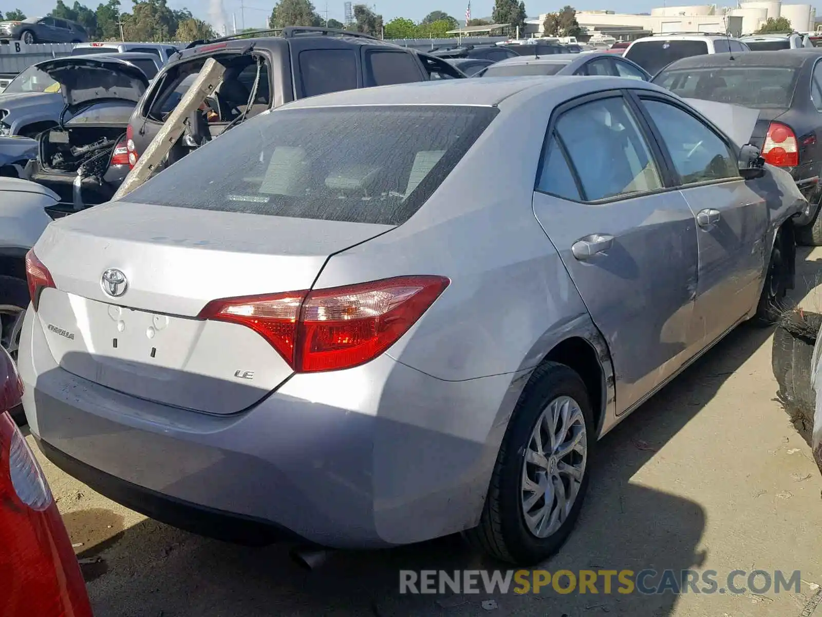 4 Photograph of a damaged car 2T1BURHE1KC180874 TOYOTA COROLLA 2019