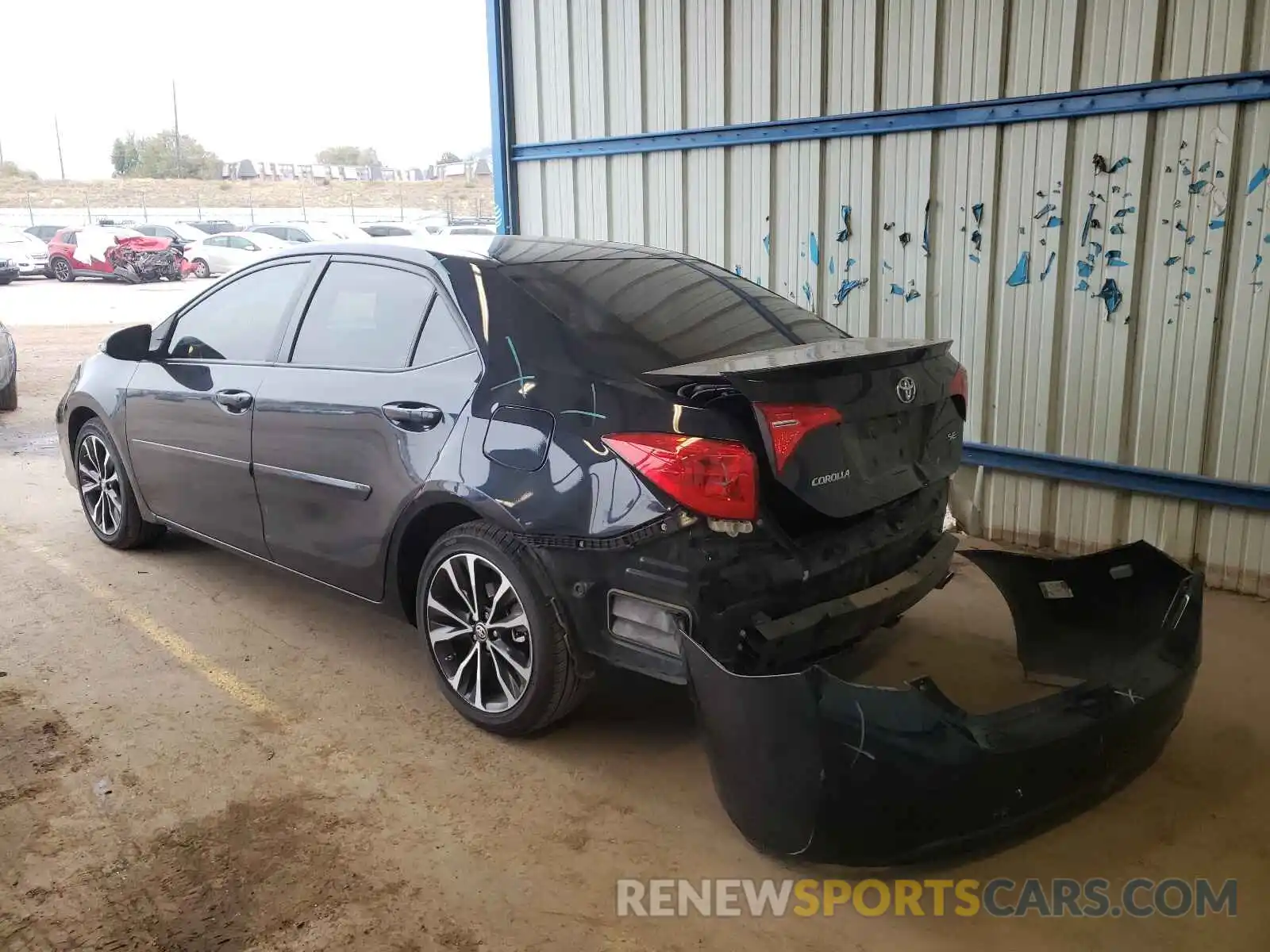 3 Photograph of a damaged car 2T1BURHE1KC180938 TOYOTA COROLLA 2019