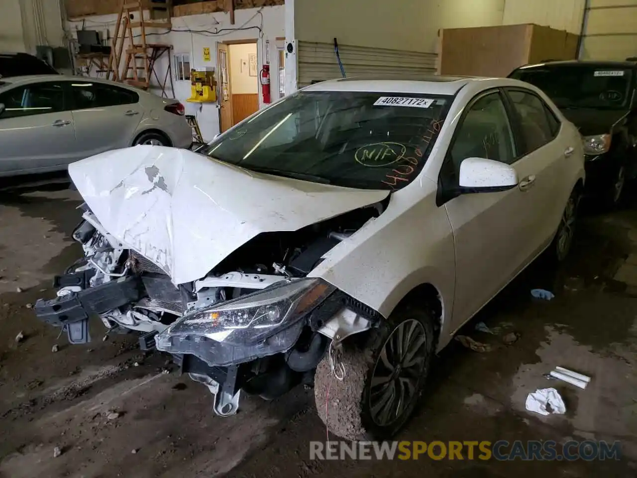 2 Photograph of a damaged car 2T1BURHE1KC181166 TOYOTA COROLLA 2019