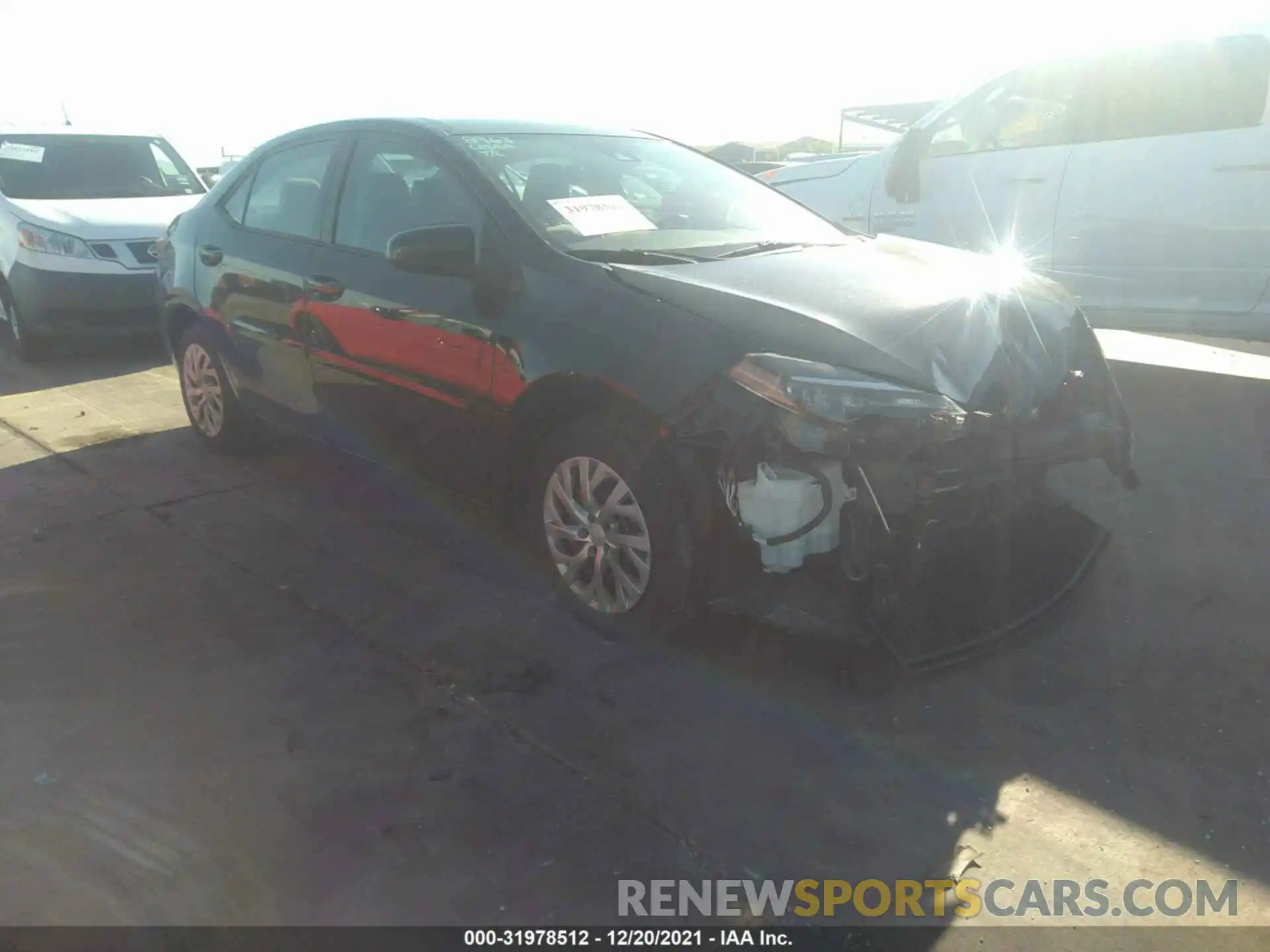 1 Photograph of a damaged car 2T1BURHE1KC181748 TOYOTA COROLLA 2019