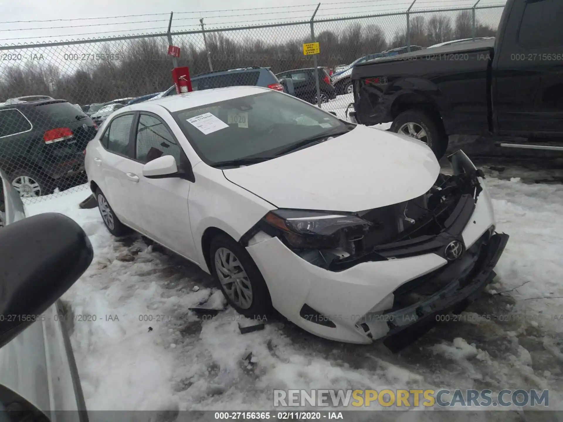 1 Photograph of a damaged car 2T1BURHE1KC181801 TOYOTA COROLLA 2019