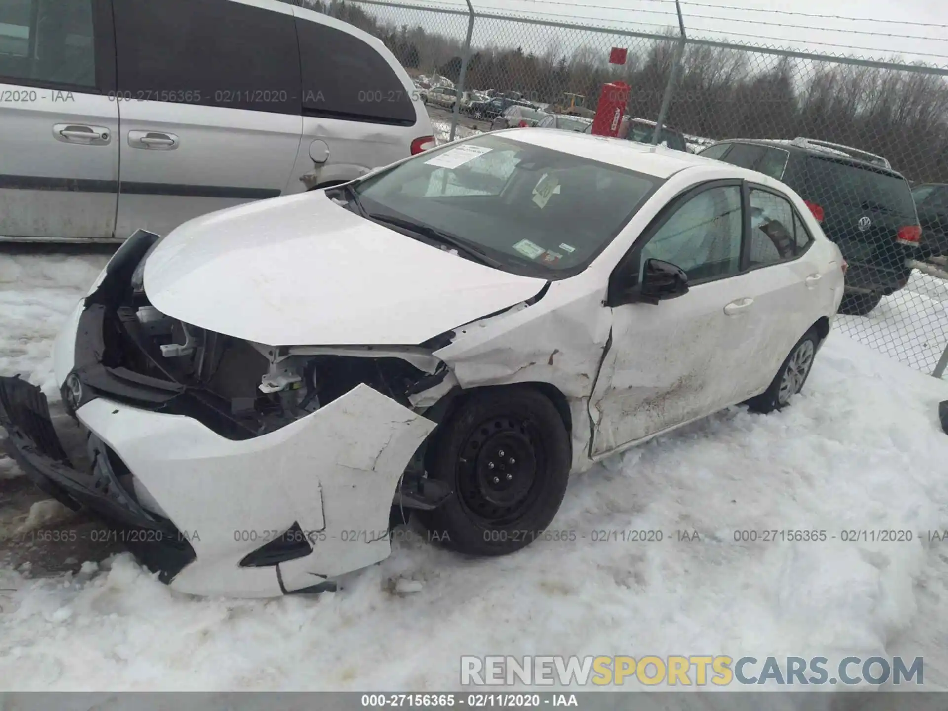 2 Photograph of a damaged car 2T1BURHE1KC181801 TOYOTA COROLLA 2019