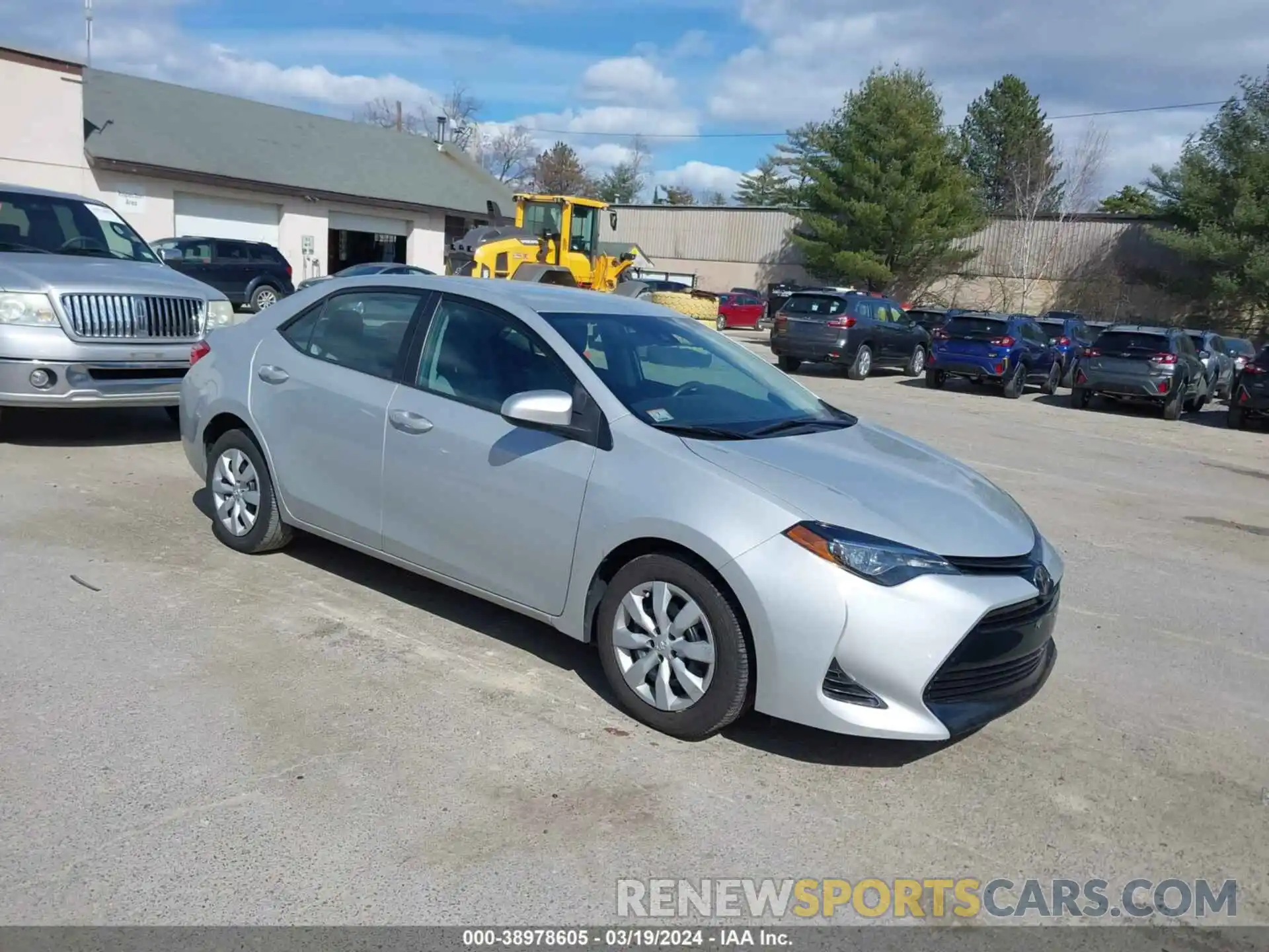 1 Photograph of a damaged car 2T1BURHE1KC181958 TOYOTA COROLLA 2019