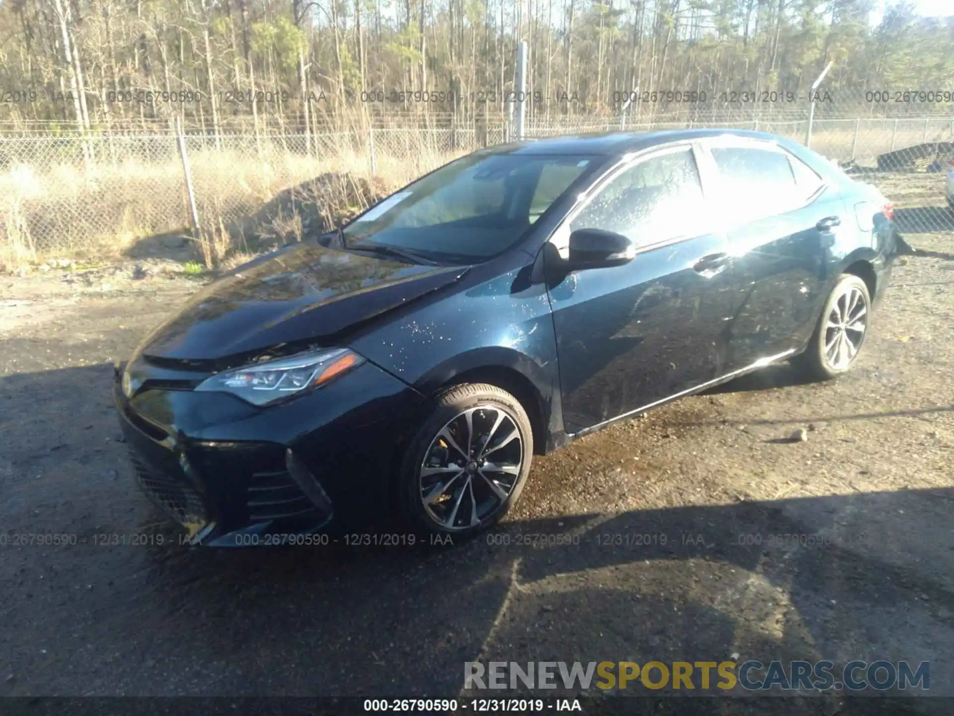 2 Photograph of a damaged car 2T1BURHE1KC181992 TOYOTA COROLLA 2019